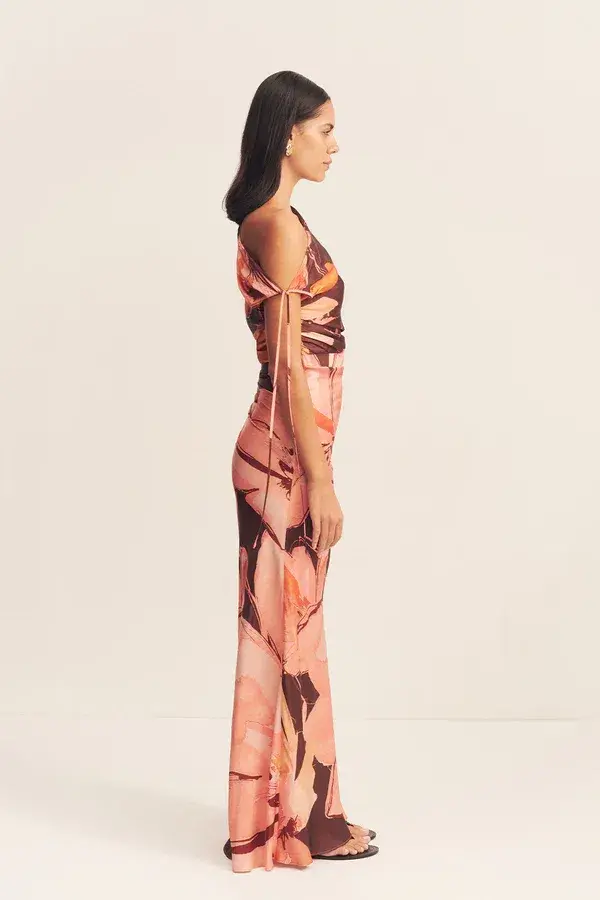 Shona Joy Emerson Gathered Maxi Dress Palermo Floral Size 8 - Image 3