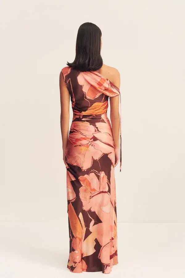 Shona Joy Emerson Gathered Maxi Dress Palermo Floral Size 8 - Image 4