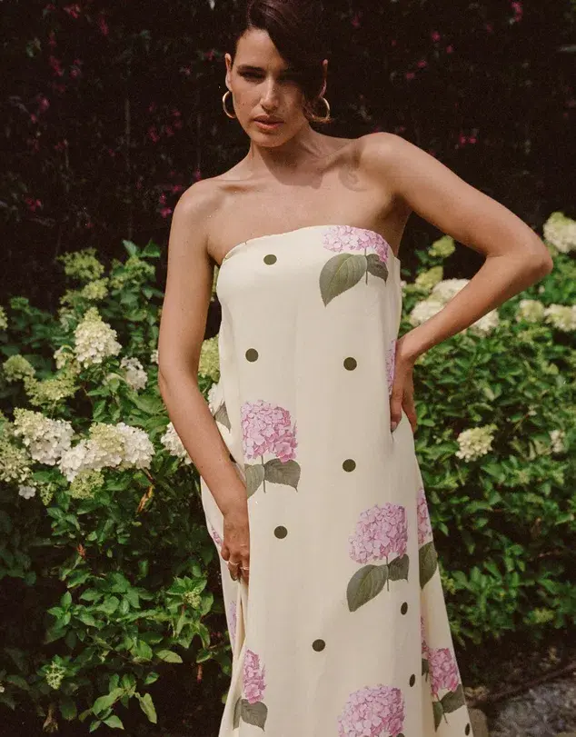 Palm Noosa Alessia Midi Dress Print Size AU 6 - Image 3