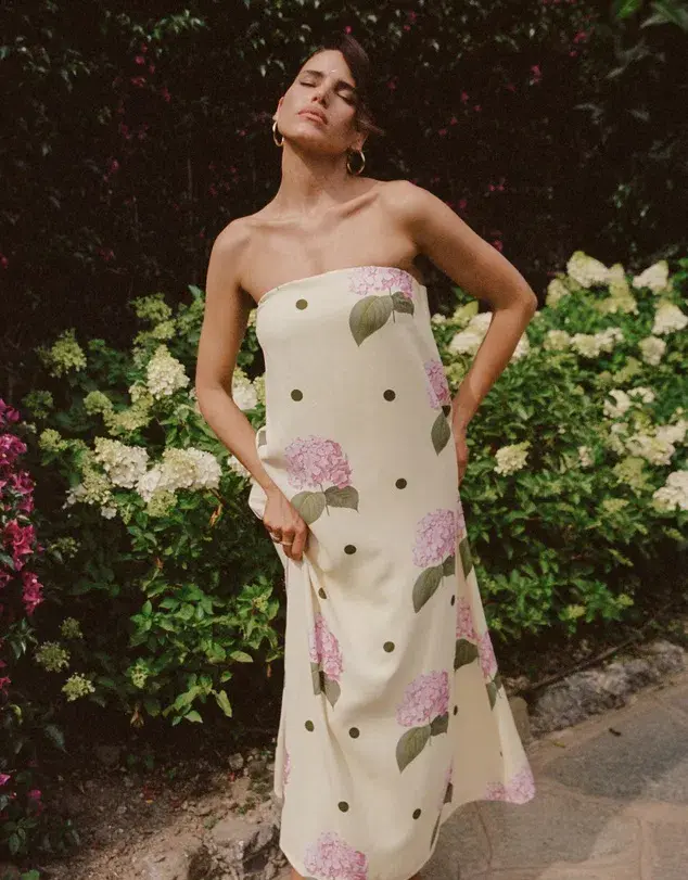 Palm Noosa Alessia Midi Dress Print Size AU 6 - Image 4