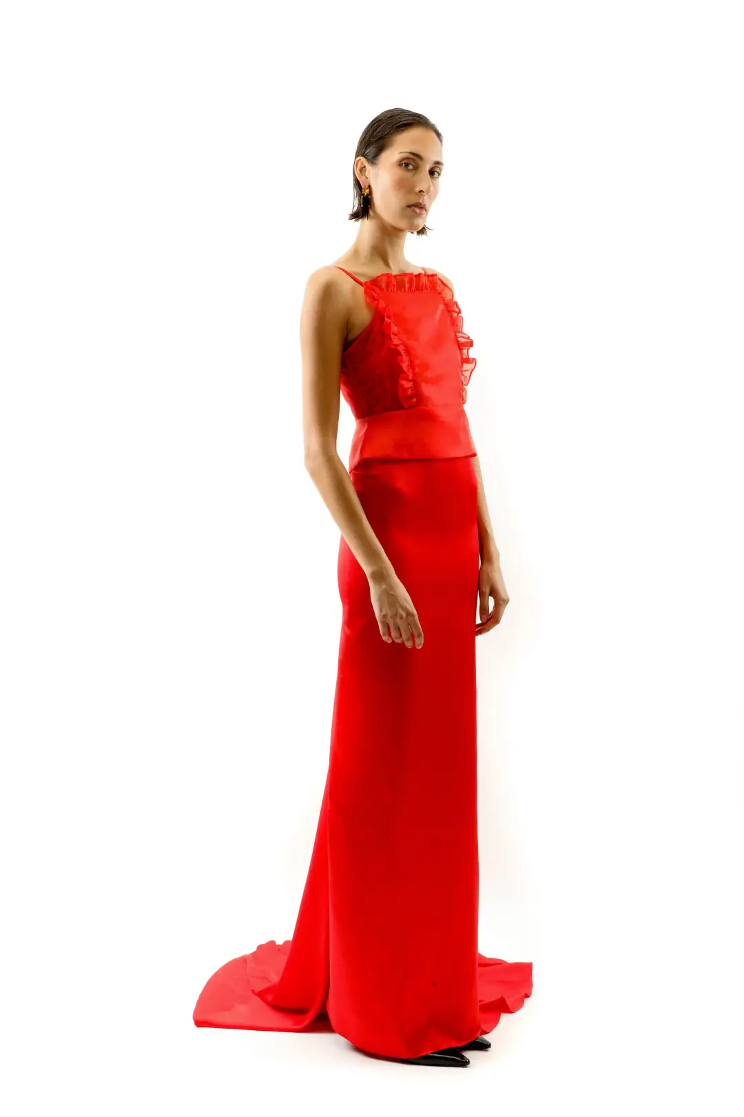 Alice by Alice McCall Juniper Gown in Red Size 12 for rent on The Volte - main image