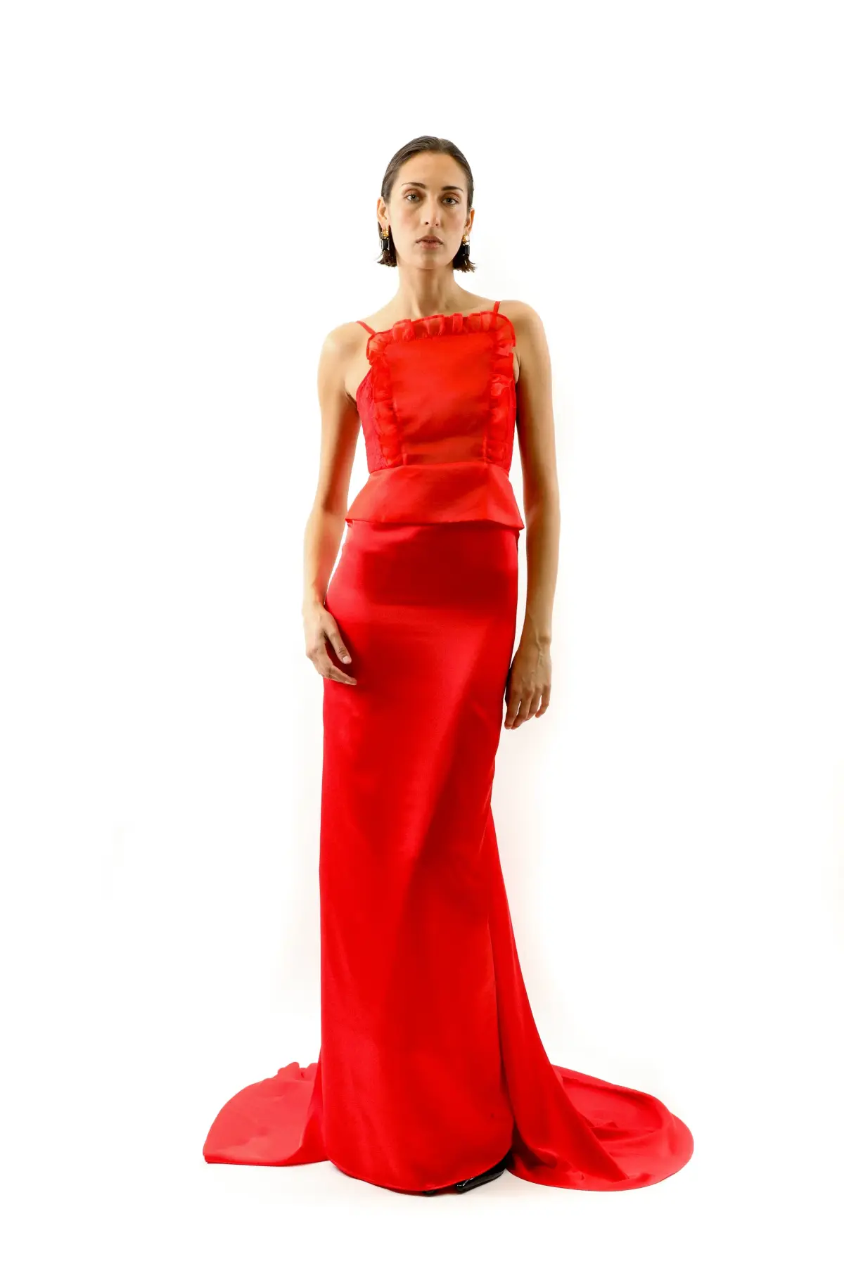 Alice by Alice McCall Juniper Gown in Red Size 12 for rent on The Volte - main image