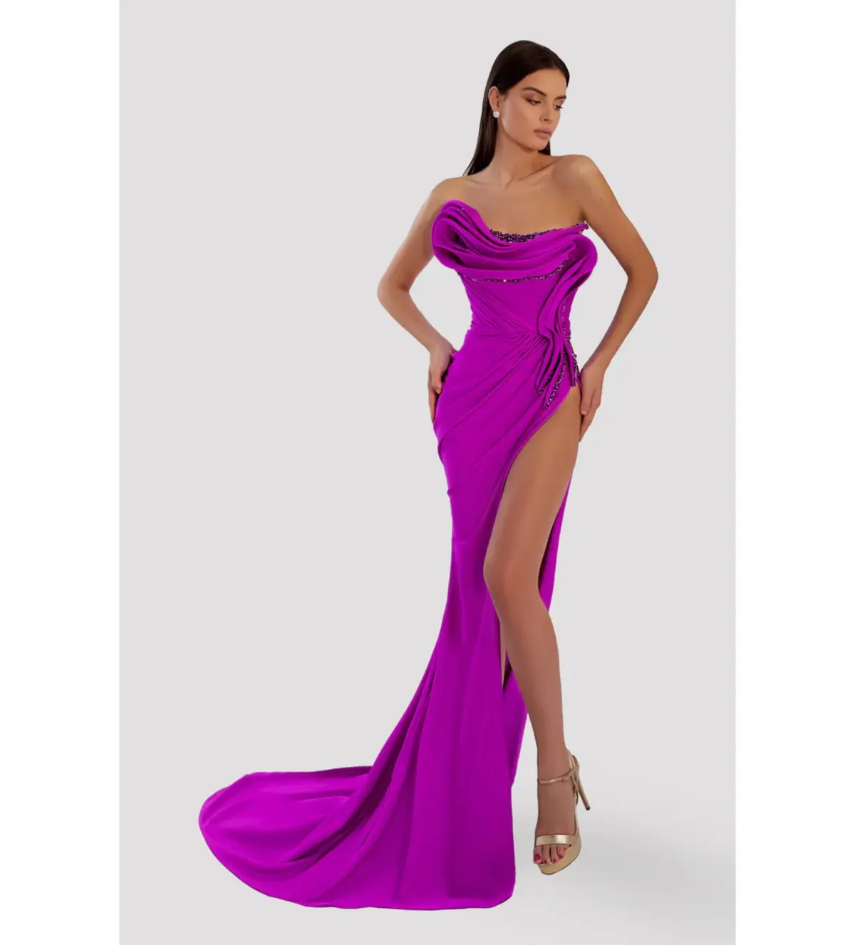 Albina Dyla Maxi Dress Light Purple Size 8 - Image 1