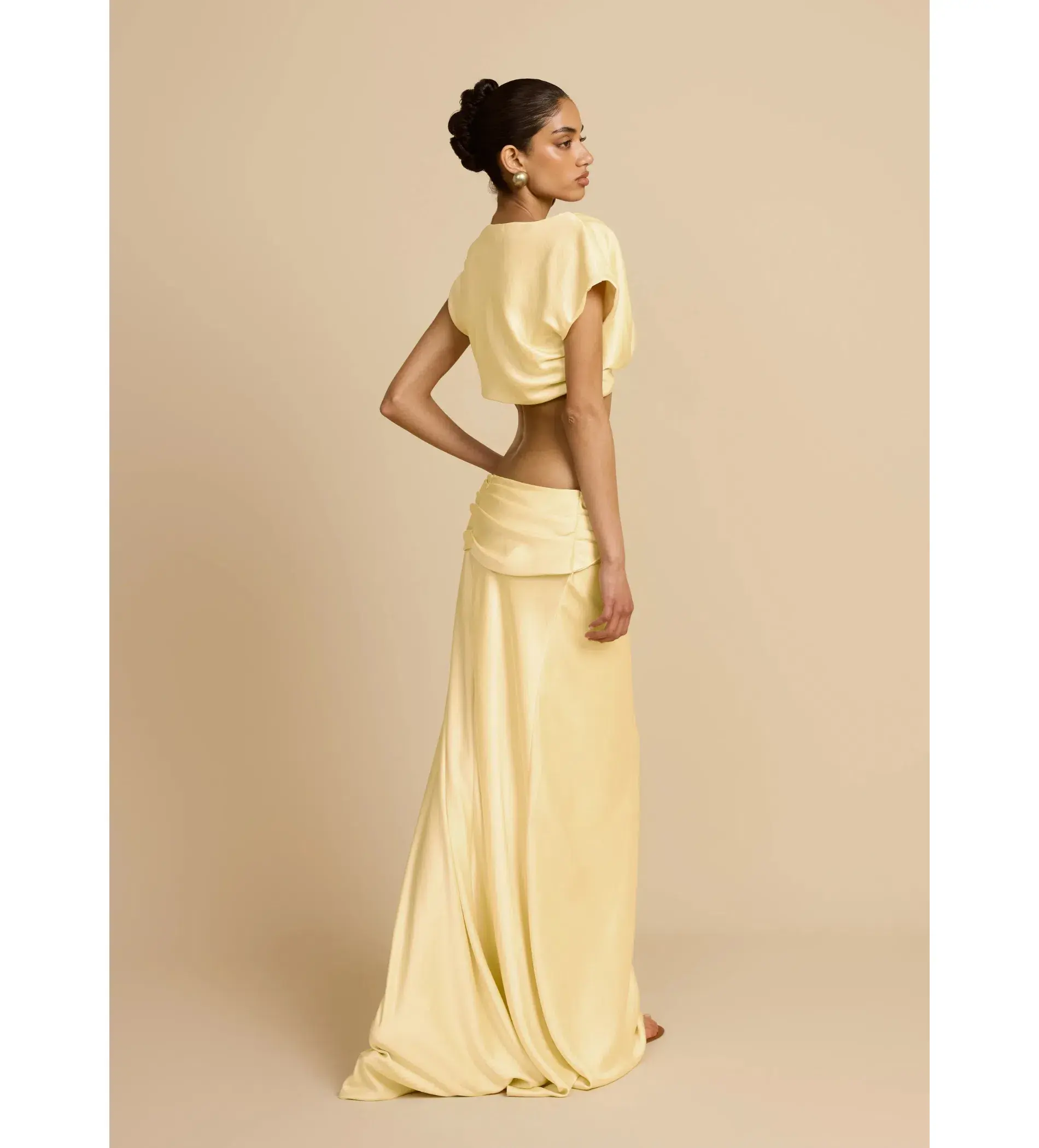 Arcina Ori Andi Top And Andi Maxi Skirt Yellow Size XS / Size Au 6 - Image 5