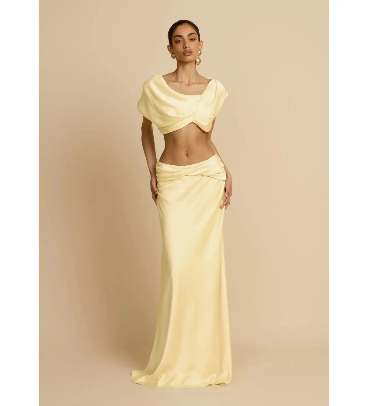 Arcina Ori Andi Top And Andi Maxi Skirt Yellow Size XS / Size Au 6 - Image 1