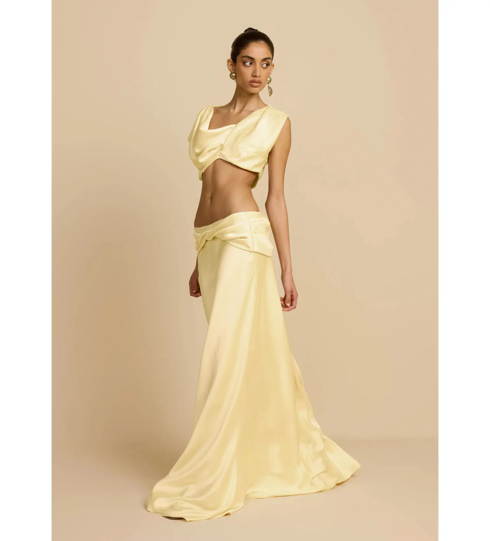 Arcina Ori Andi Top And Andi Maxi Skirt Yellow Size XS / Size Au 6 - Image 3