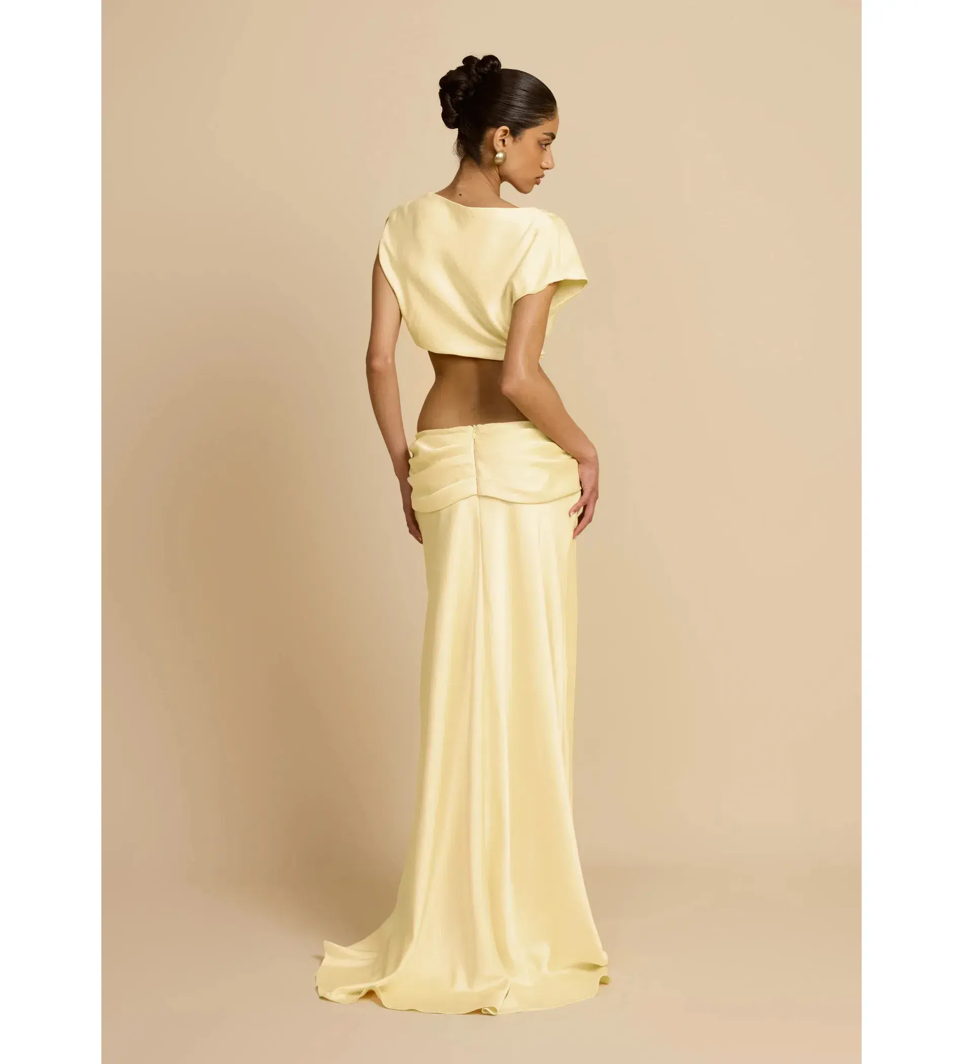 Arcina Ori Andi Top And Andi Maxi Skirt Yellow Size XS / Size Au 6 - Image 4