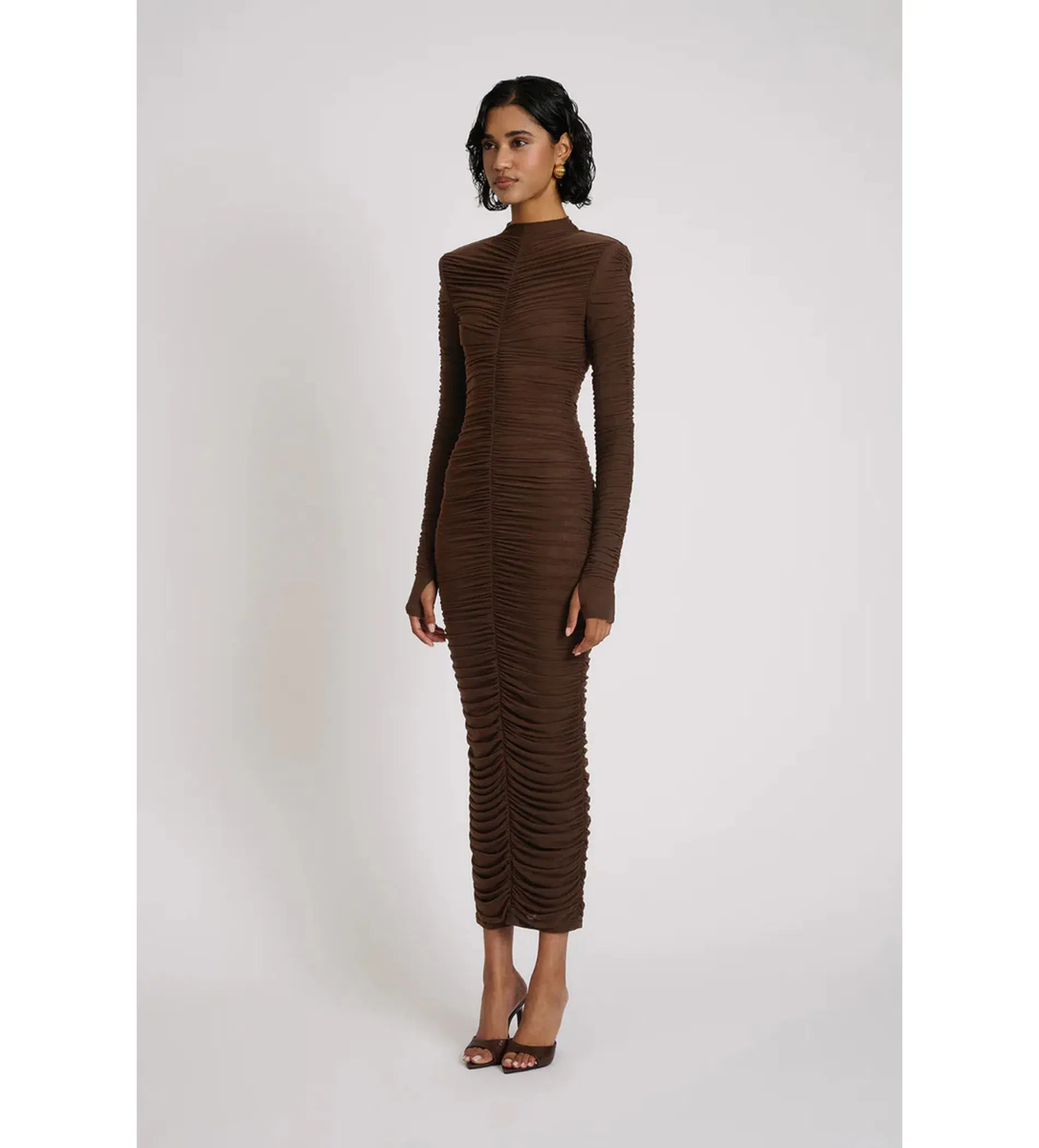 Eliya The Label Melissa Dress in Brown  Size XS / AU 6 - Image 2
