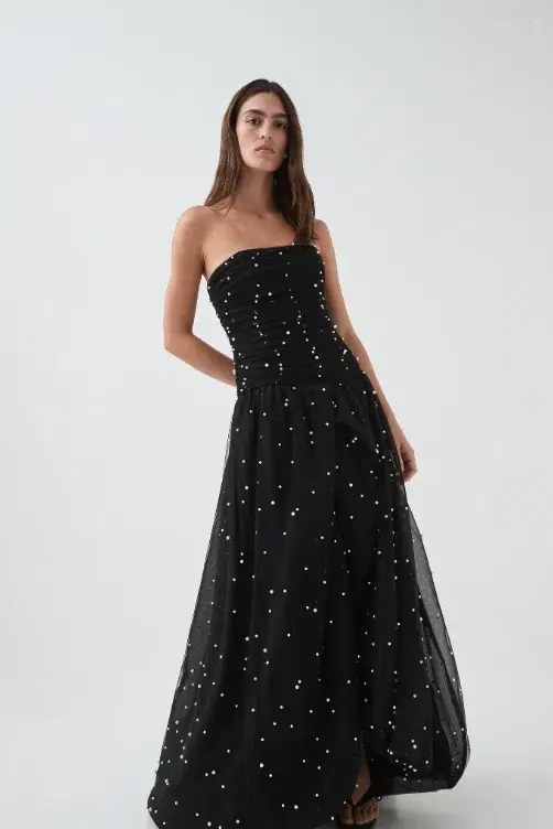 Aje Juniper Gown Black Size 6 - Image 4