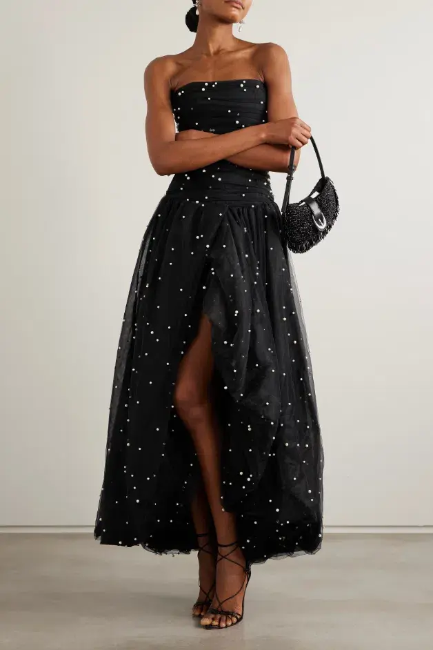 Aje Juniper Gown Black Size 6 - Image 6