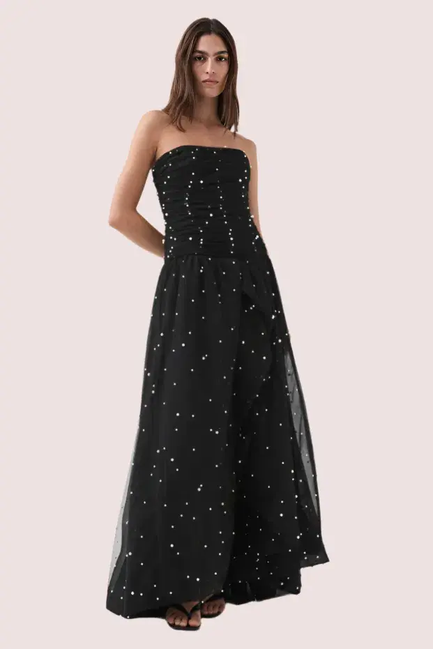 Aje Juniper Gown Black Size 6 - Image 1