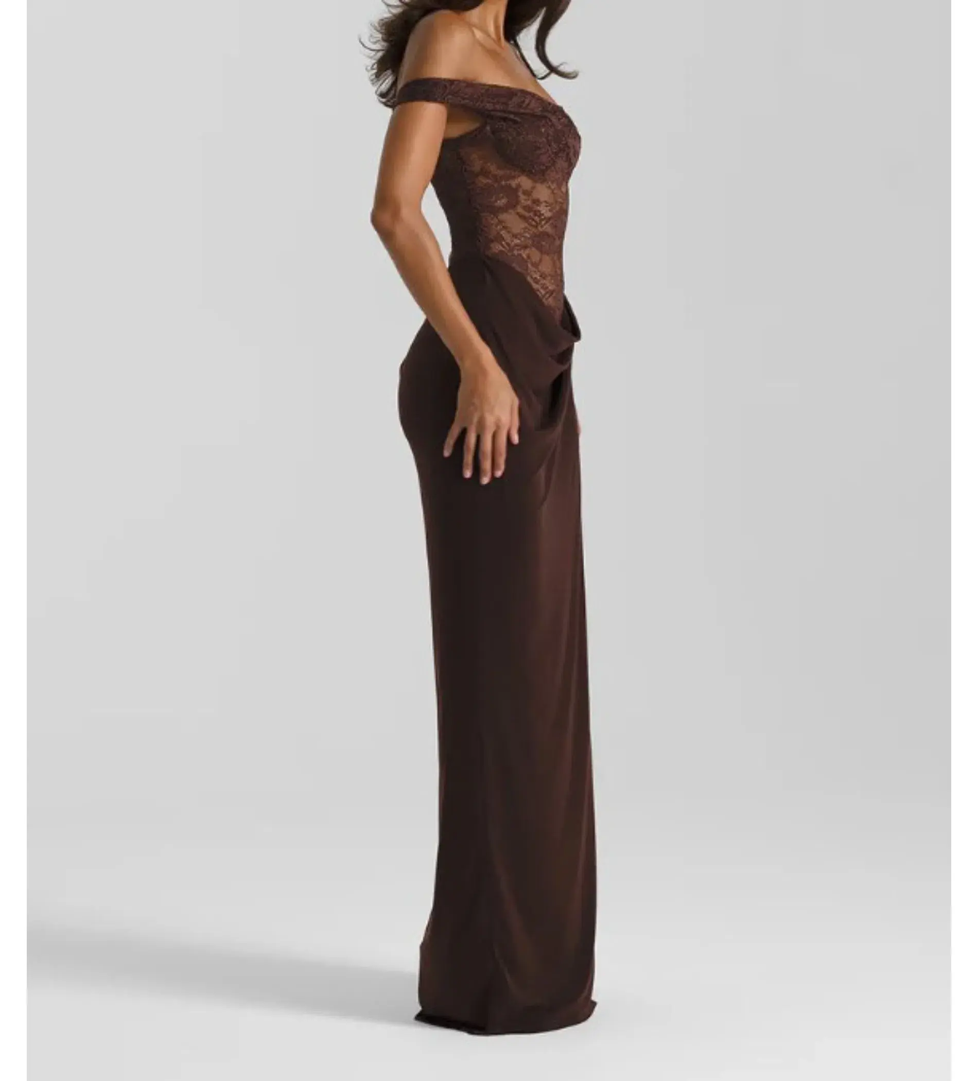 Natalie Rolt Sloane Maxi Dress Espresso Size 1/AU 8 - Image 2