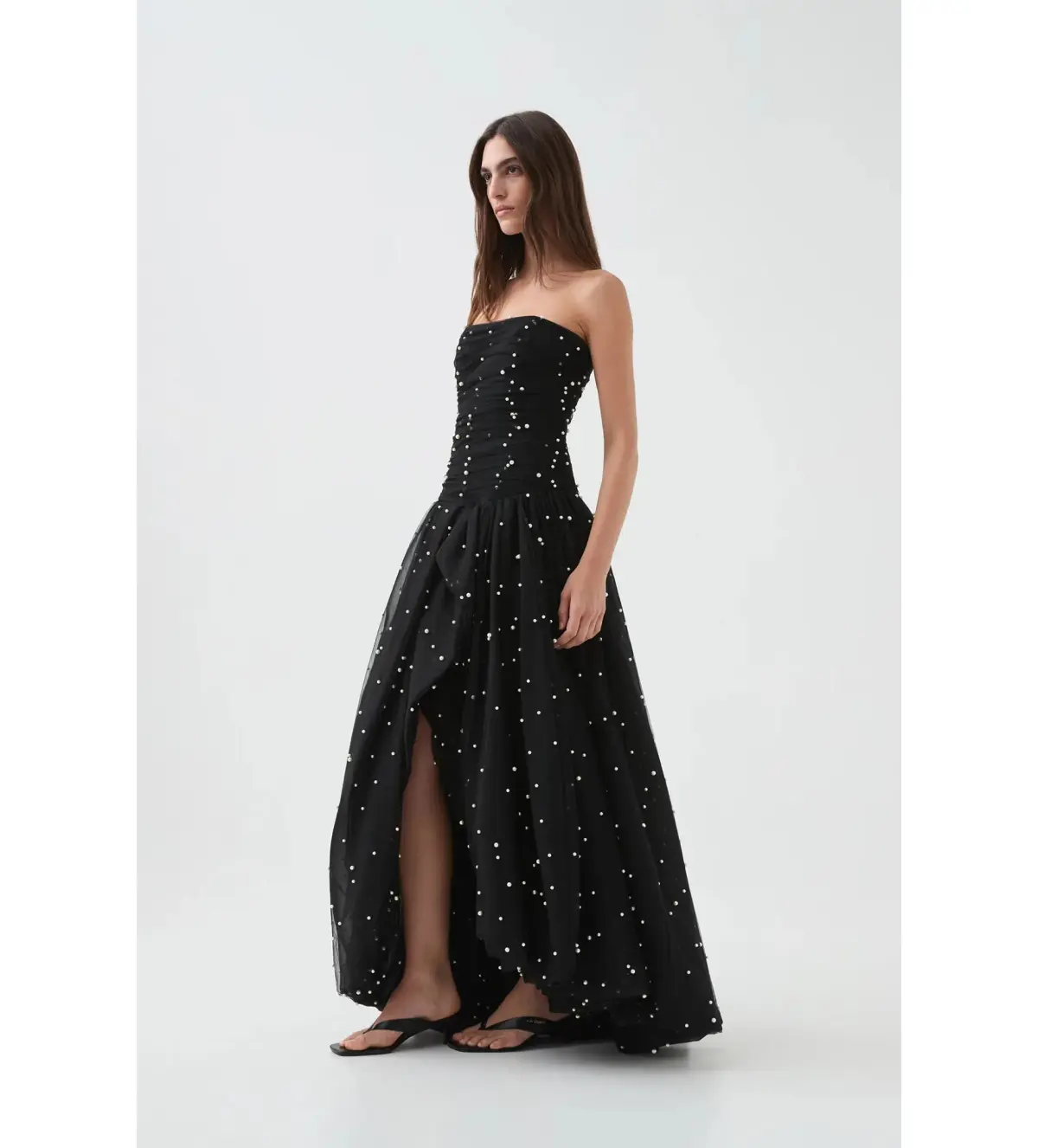 Aje Juniper Maxi Dress Gown in Black Size AU 10  - Image 4