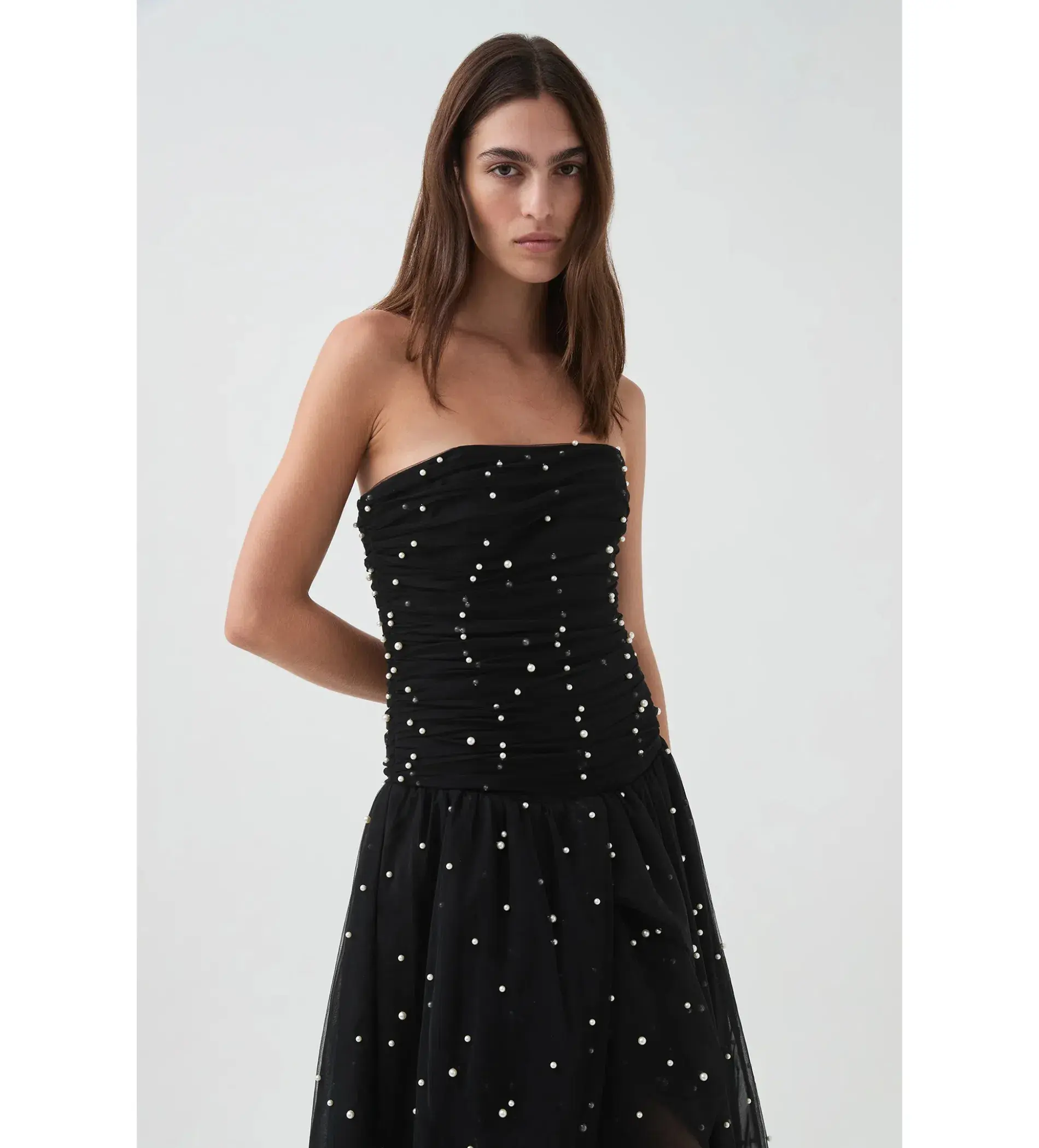 Aje Juniper Maxi Dress Gown in Black Size AU 10  - Image 3