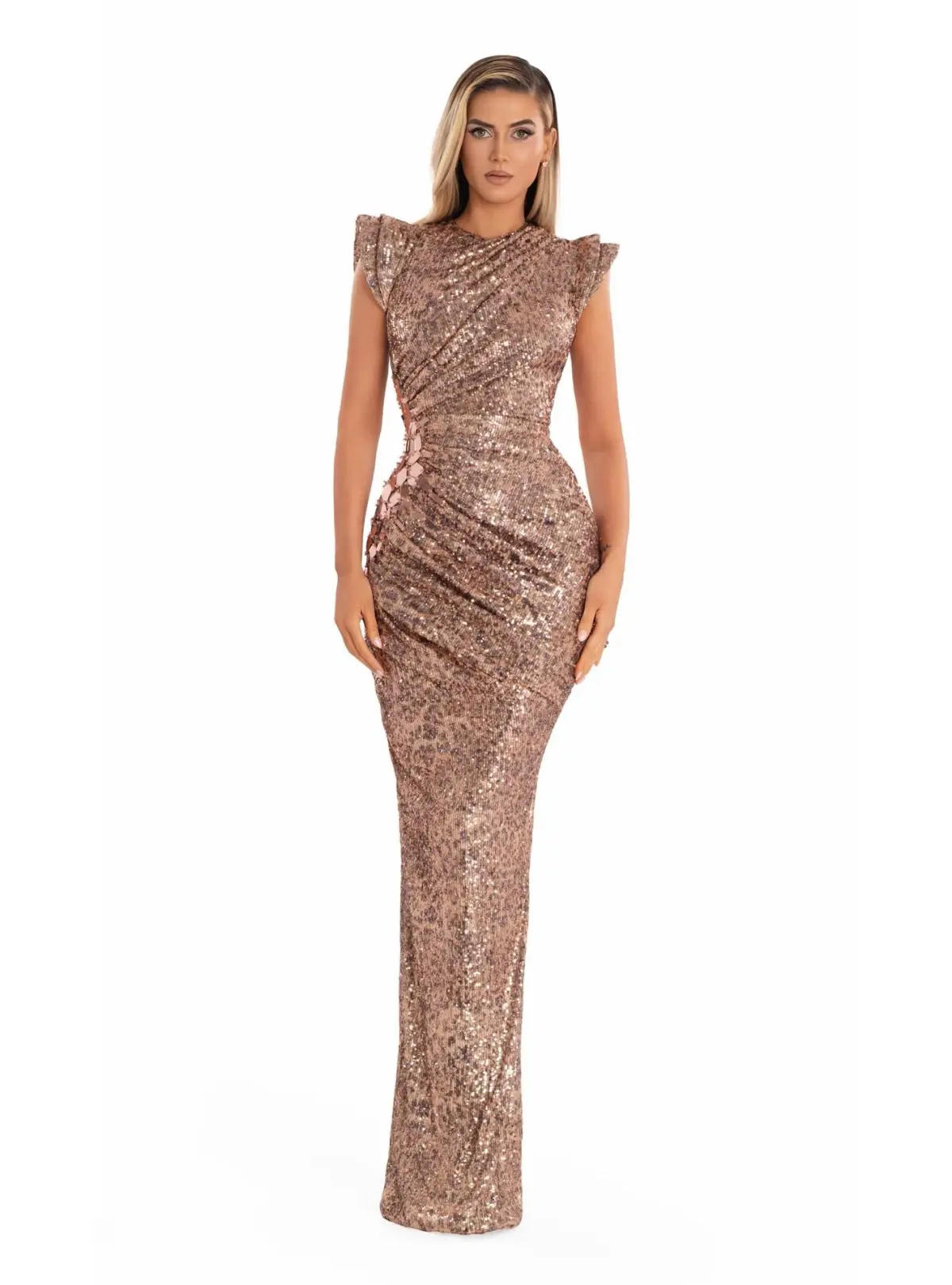 Albina Dyla Solara Sculpt in Sequin Size 12 - Image 1