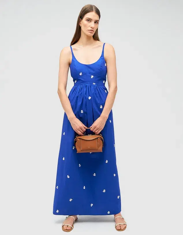 Oroton Embroidered Fruit Sundress in Cotton Size AU 8 - Image 1