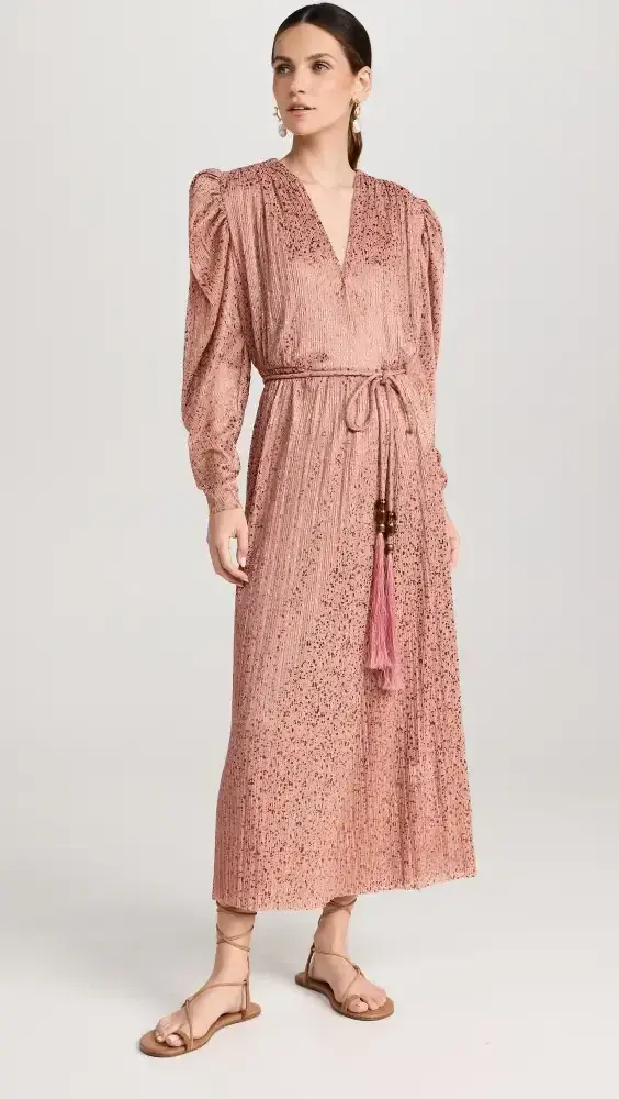 SABINA MUSAYEV Marble Dress in Bronze Size 8/S - Image 1