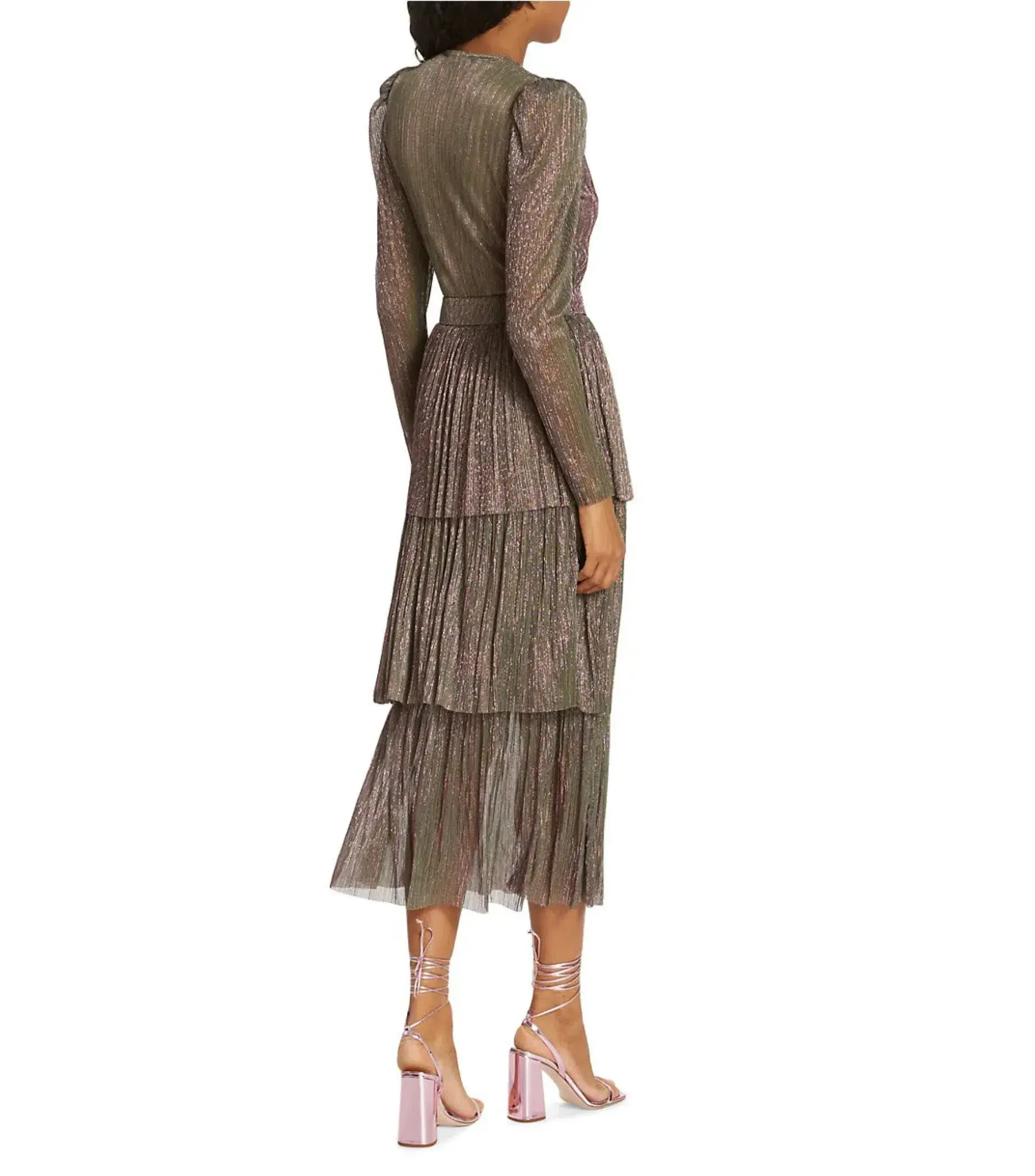 Sabina Musayev Carry Midi Dress in Green Blossom Size 6/XS - Image 5