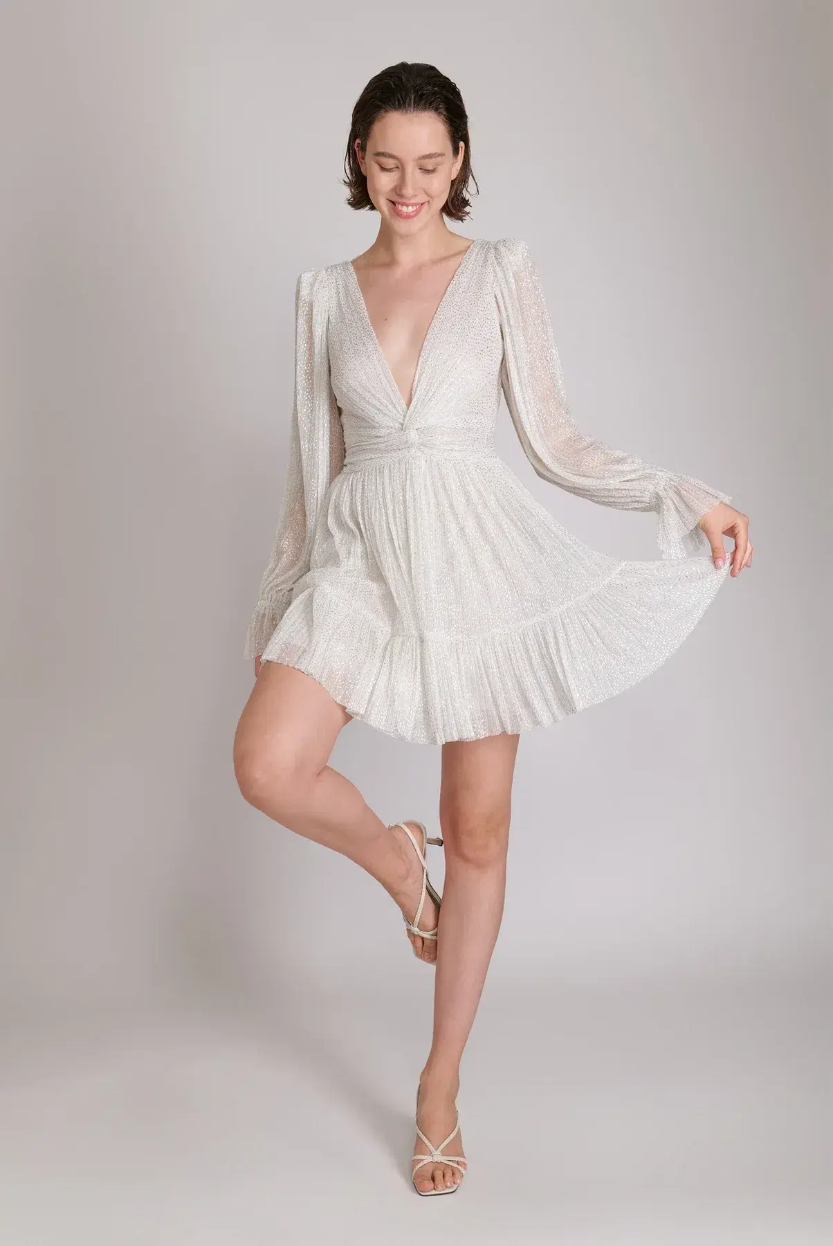 SABINA MUSAYEV Mars Dress in White Size 8/S - Image 4