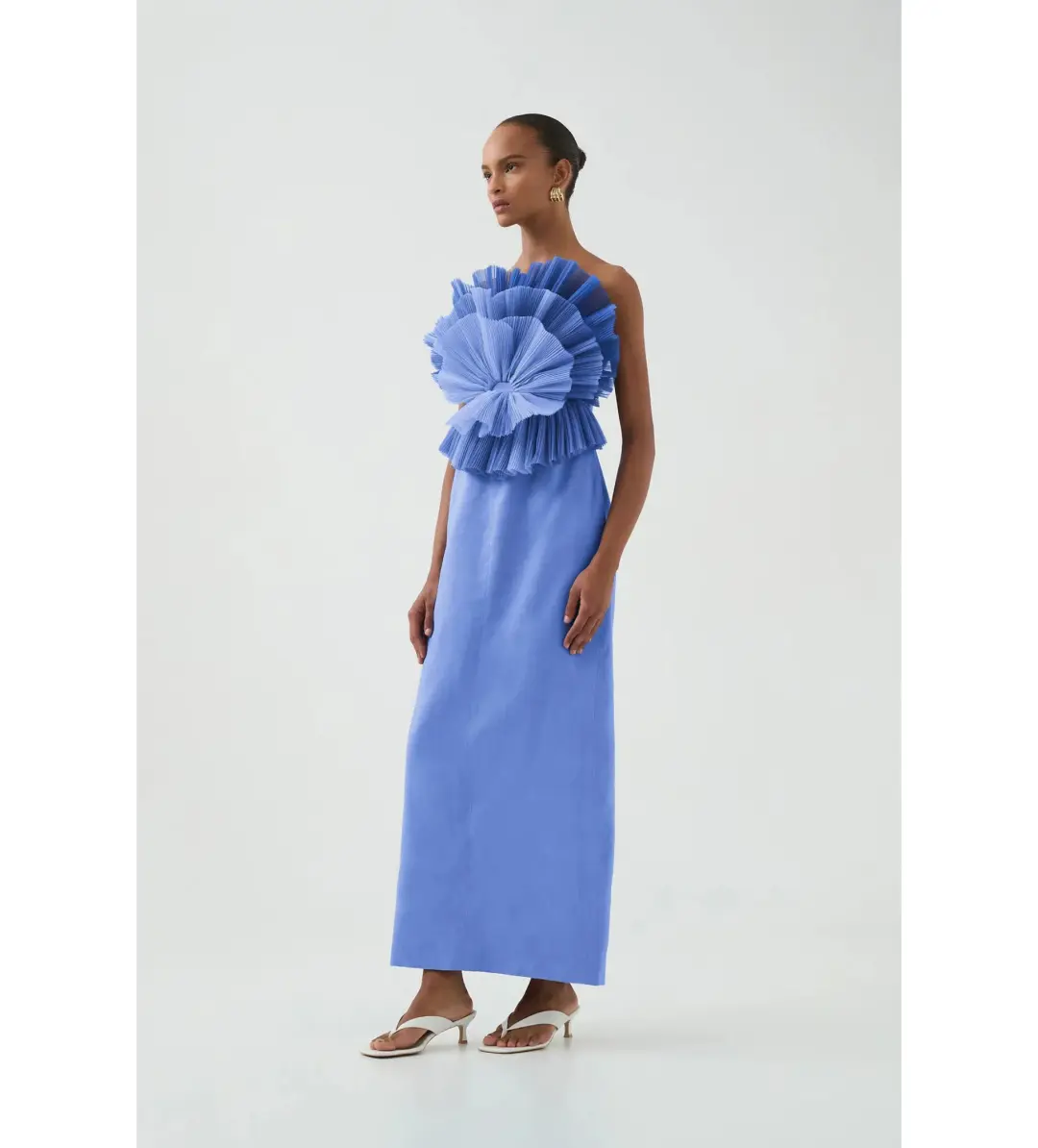 Aje Kira Midi Dress in Ocean Wave Size 8/S for rent on The Volte - main image