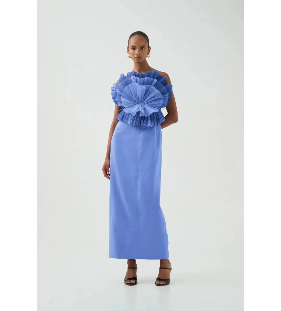 Aje Kira Midi Dress in Ocean Wave Size 8/S for rent on The Volte - main image