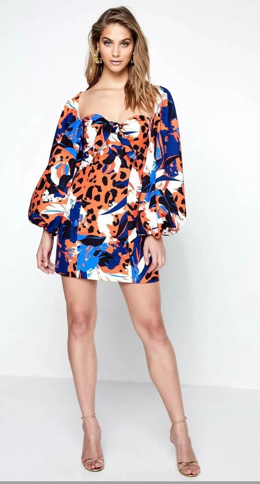 Mossman Untamed Mini Dress Multi Size 8 - Image 1