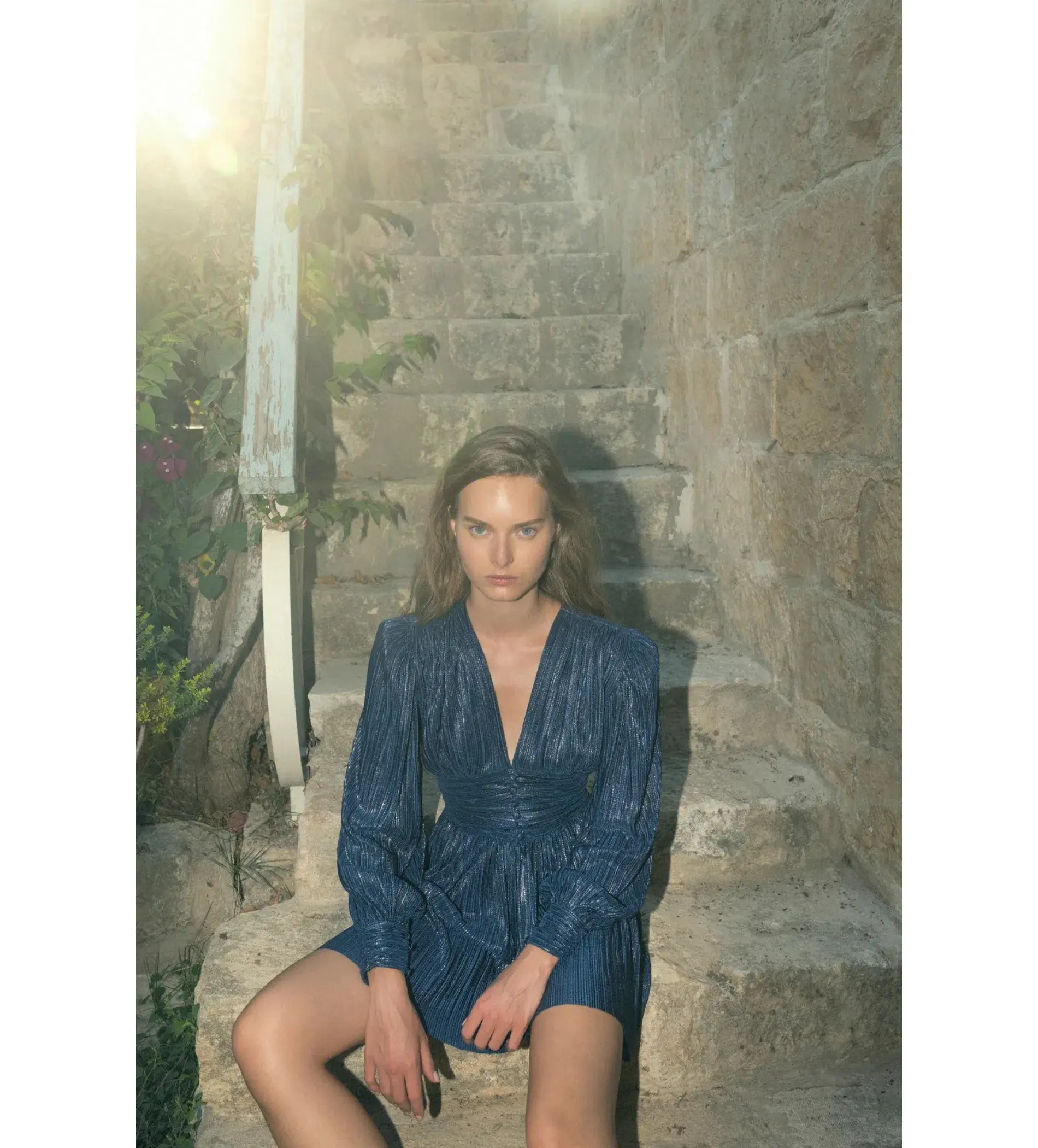 Sabina Musayev Shaya Mini Dress Blue Size S/AU 8 -New with tags – Buy - Image 4