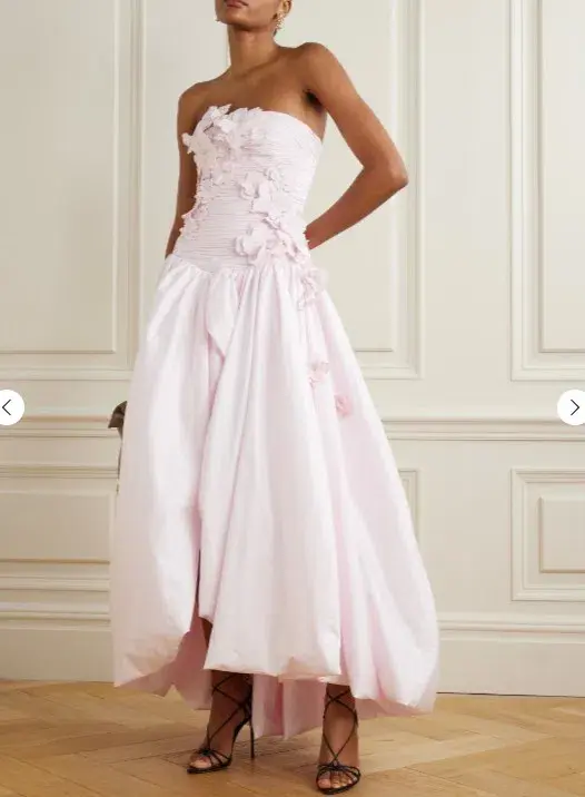 Aje Splendour Flower Gown Pastel Pink Size 6 - Image 1