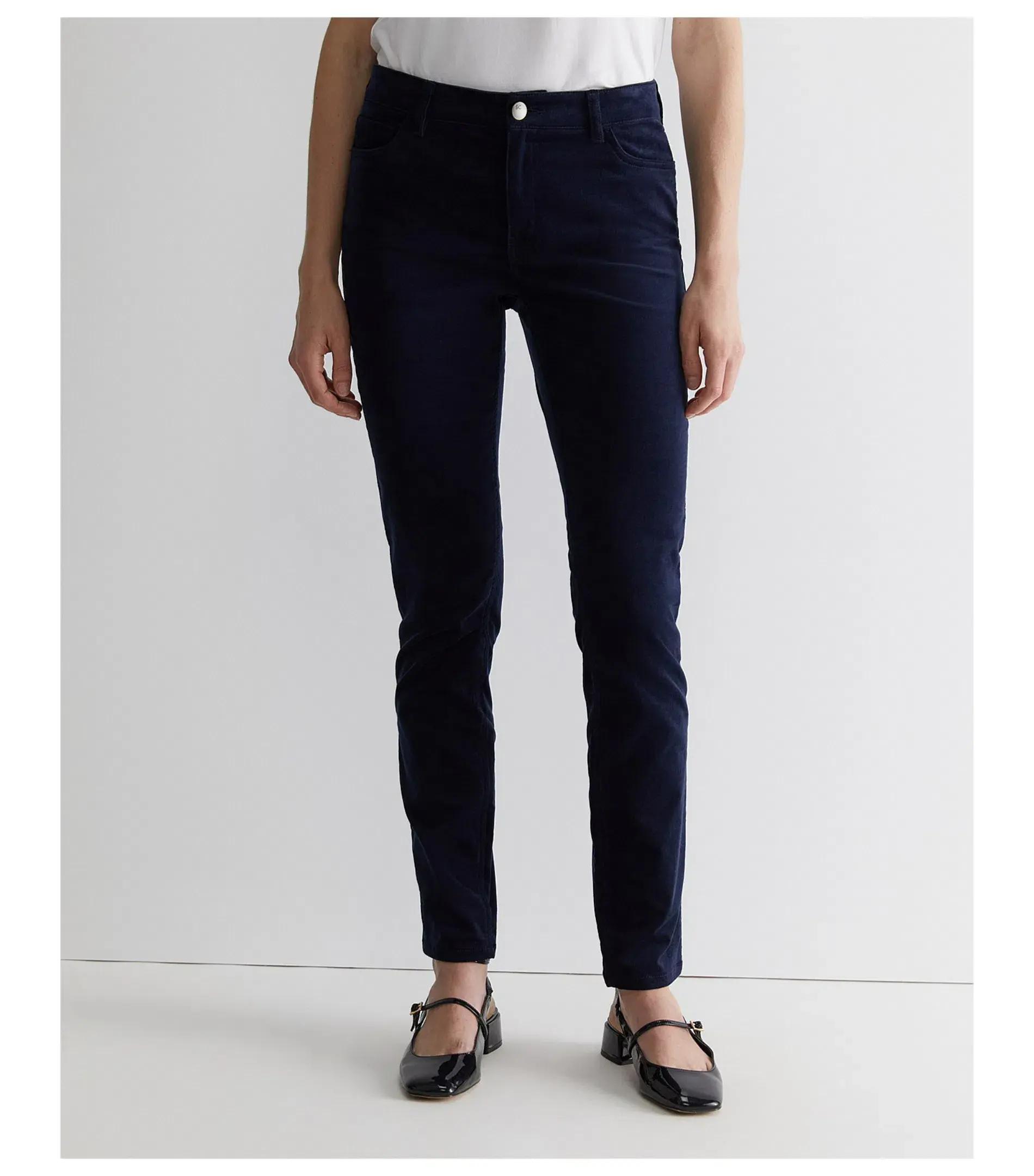 Sportscraft Cleo Velvet Pant Navy Size 14/L - Image 2