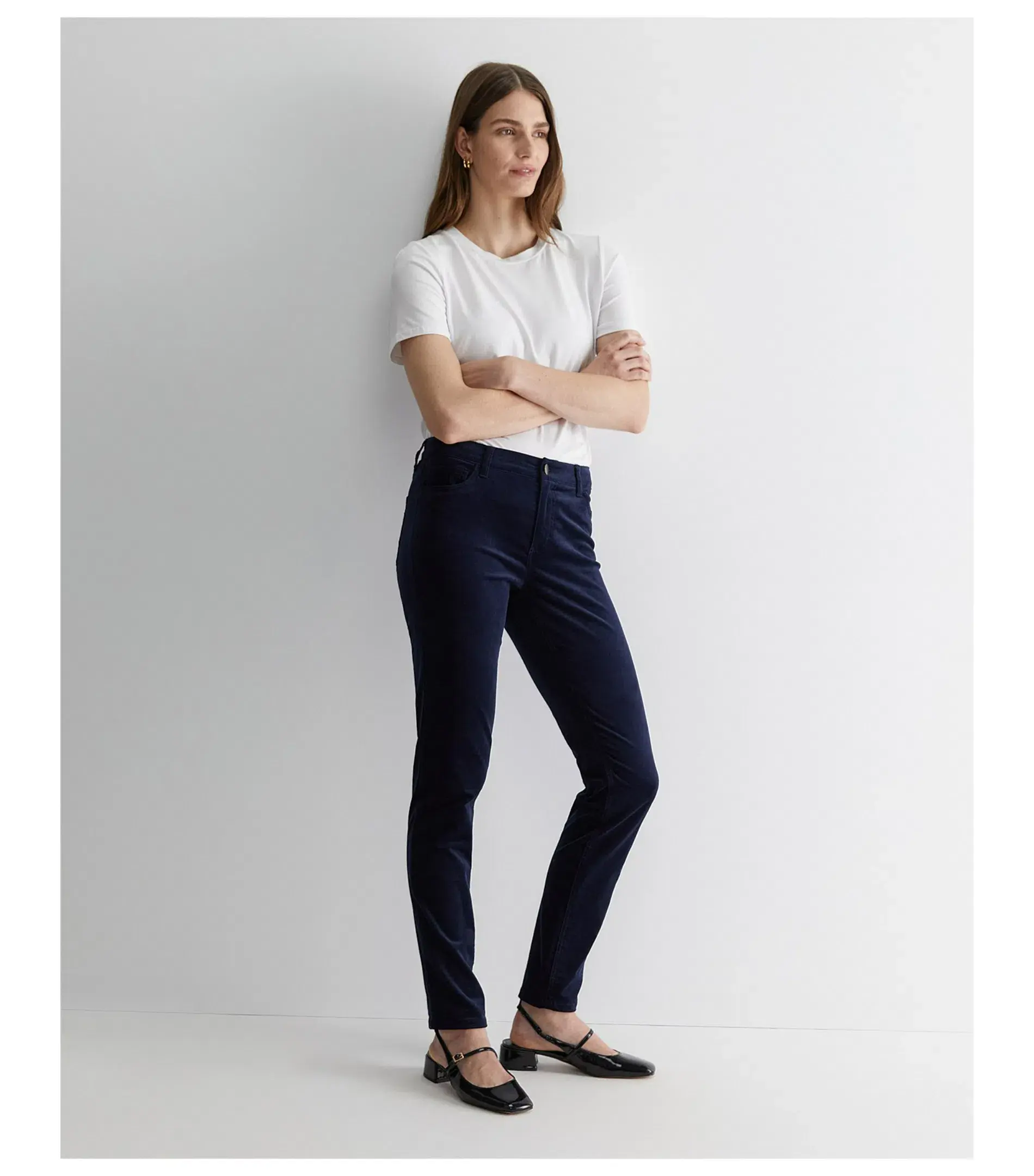 Sportscraft Cleo Velvet Pant Navy Size 14/L - Image 1