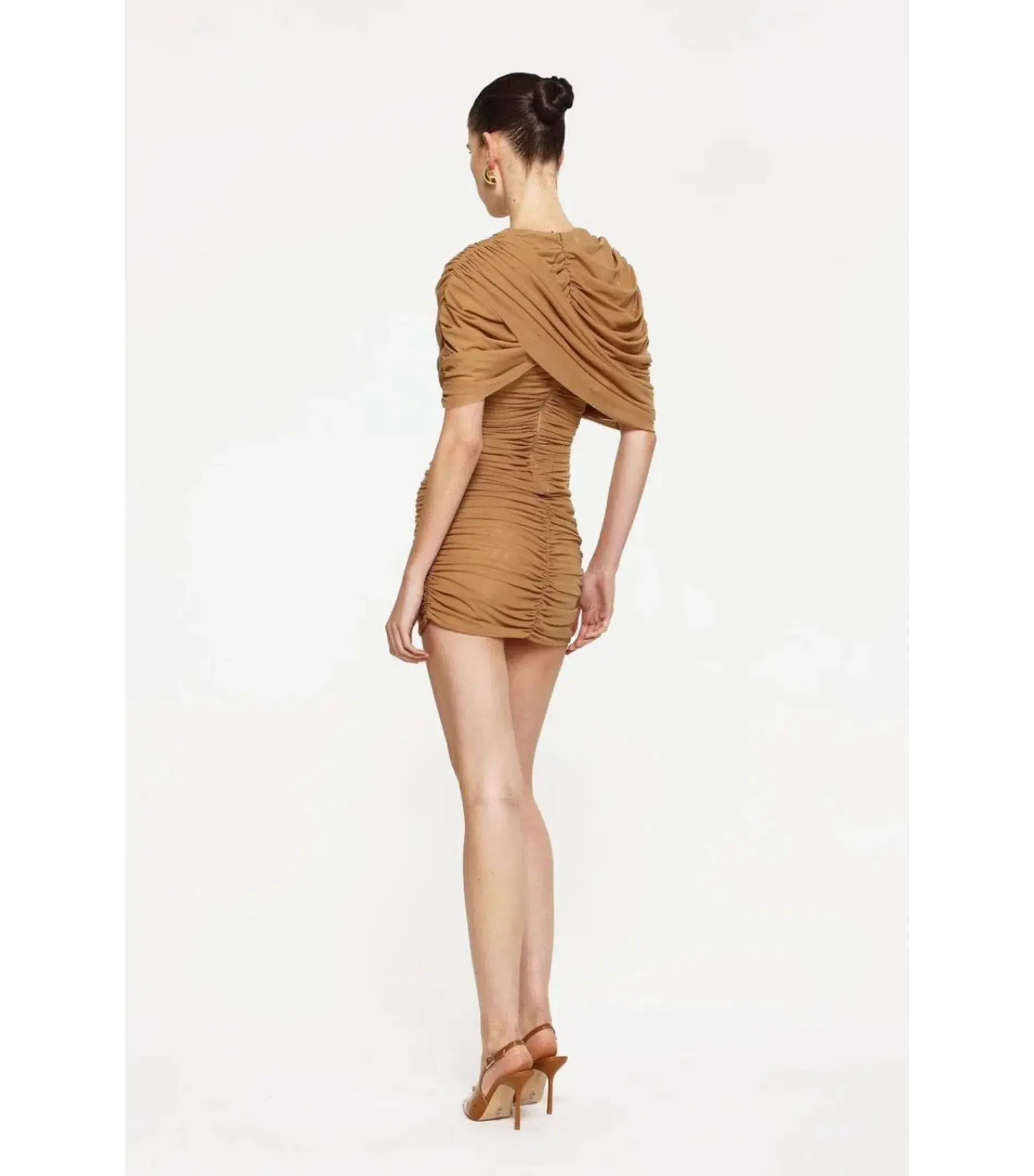 Effie Kats Phoneix Mini Dress in Dark Skin Size AU 6 - Image 4
