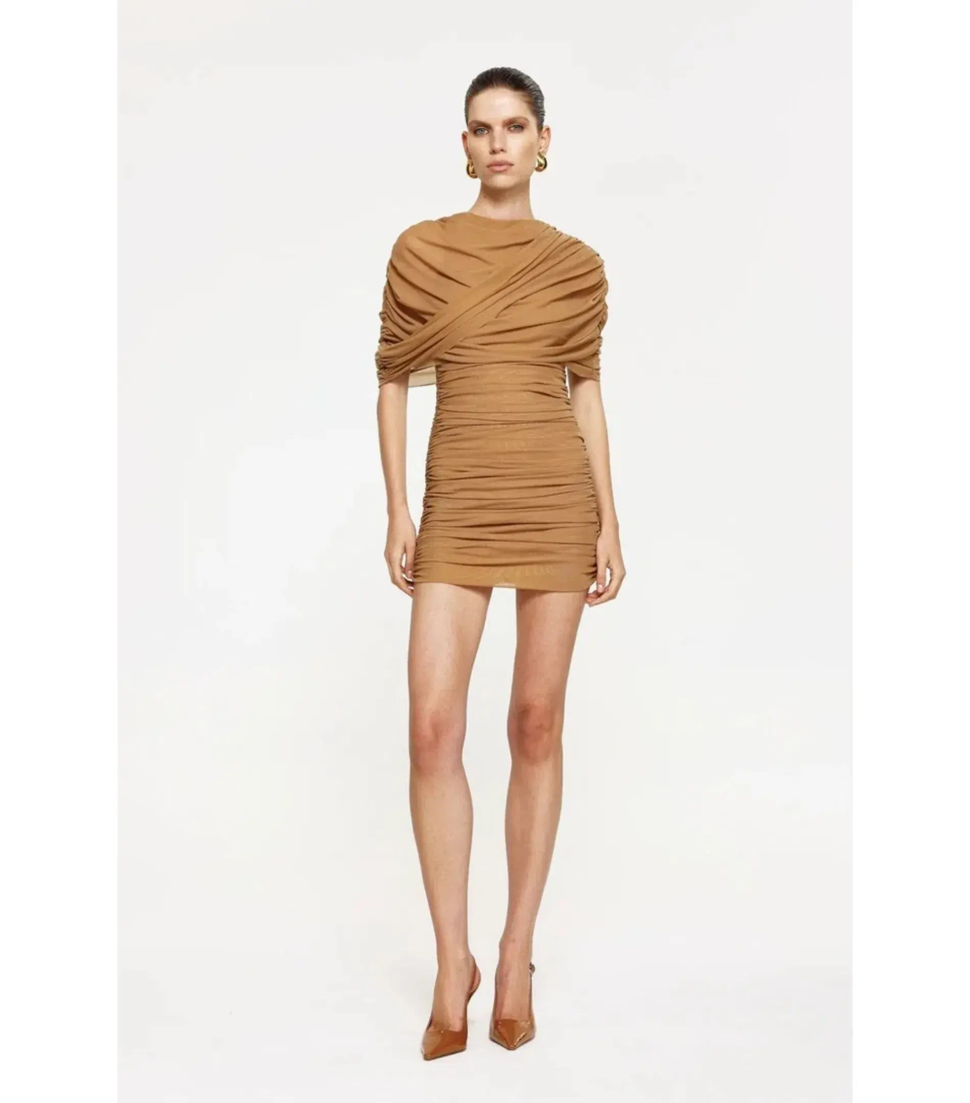 Effie Kats Phoneix Mini Dress in Dark Skin Size AU 6 - Image 2