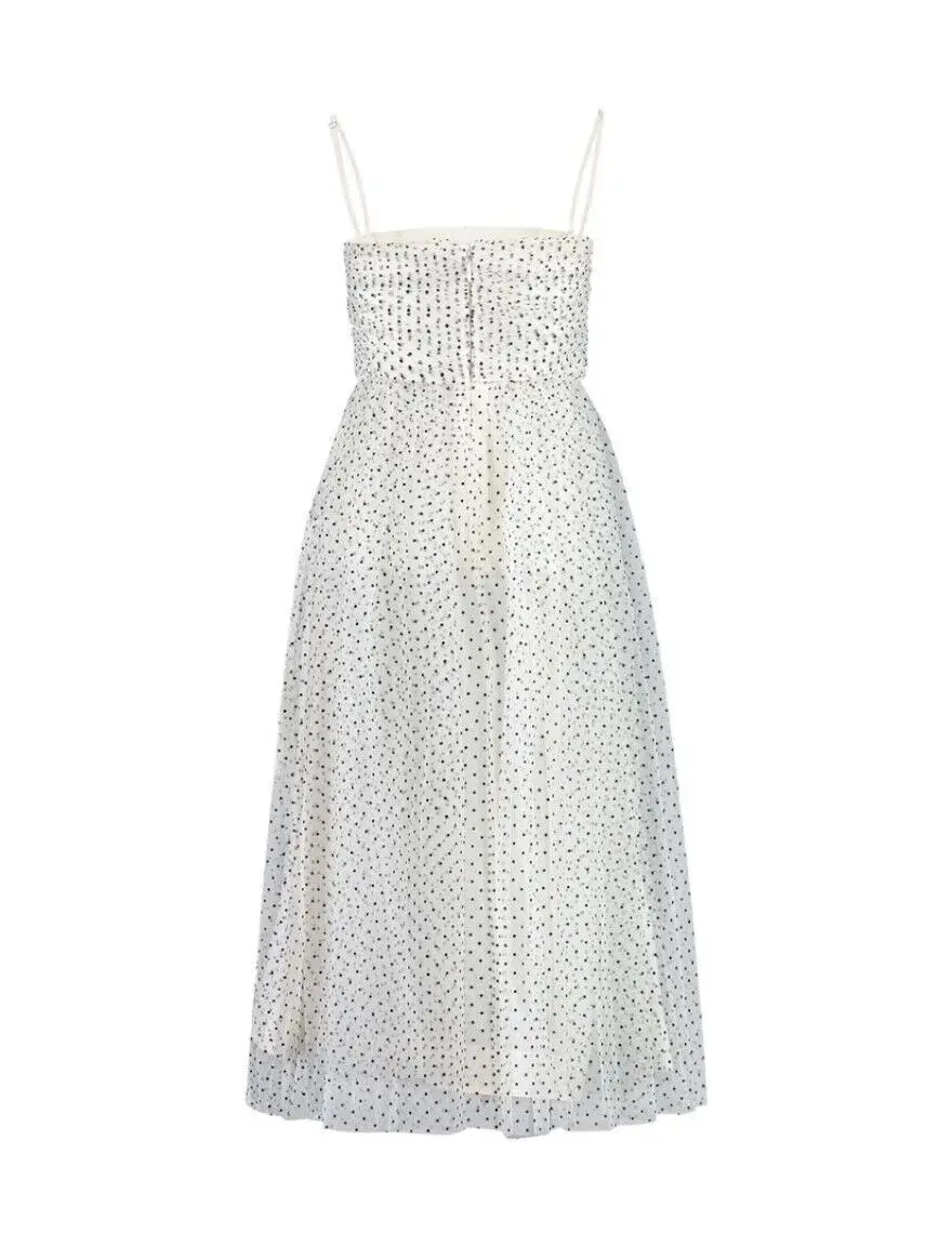 Zimmermann Tulle Midi Dress White Size 3 / AU 14 - Image 4