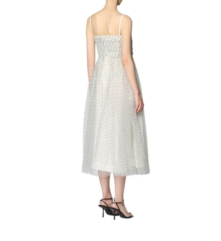 Zimmermann Tulle Midi Dress White Size 3 / AU 14 - Image 2