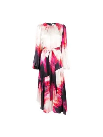 AJE Helena Silk Dye Maxi Dress In Miami Dye Size M/ AU 10  - Image 4