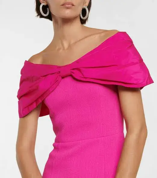 Rebecca Vallance Cupids Bow Gown Maxi Dress in Pink Size Small/ AU 8 - Image 2