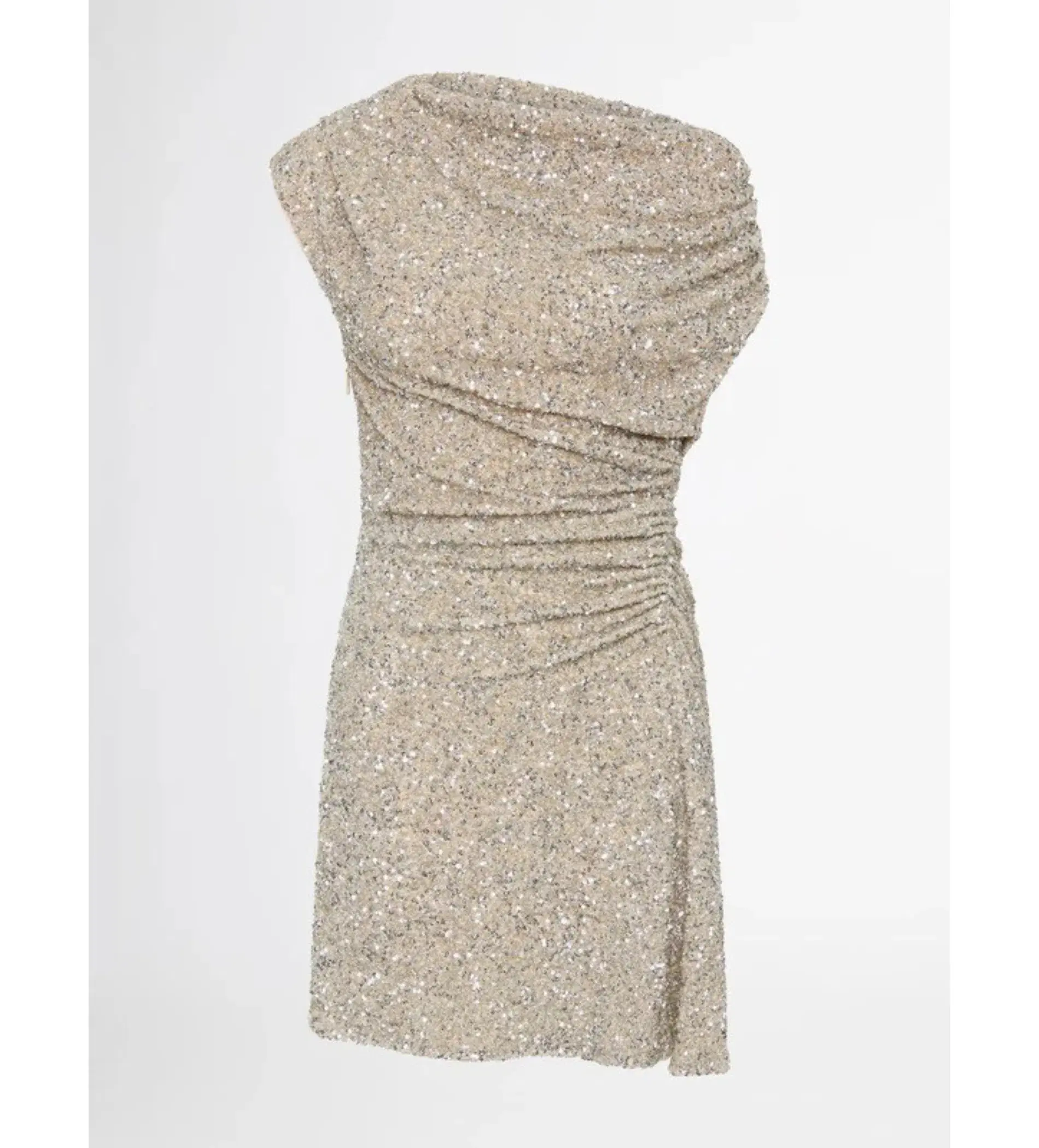 Sheike Glimmer Mini Dress Silver Size AU 14 - Image 4