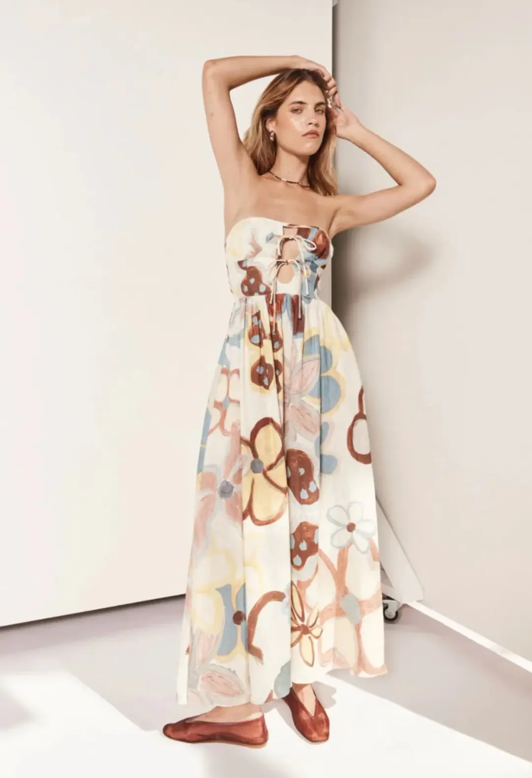 VRG GRL Soul Maxi Dress Floral Size 8 for rent on The Volte - main image