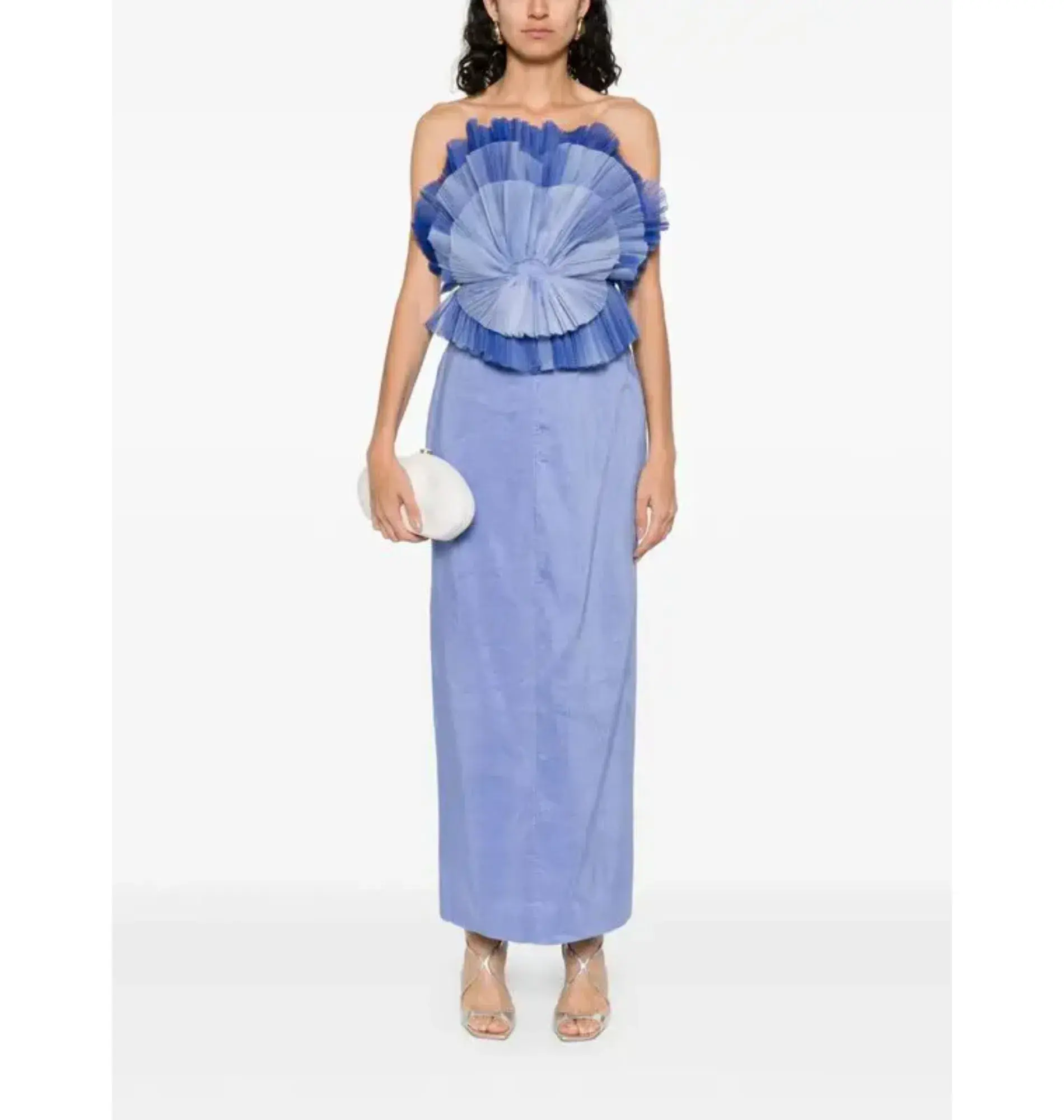 Aje Kira Midi Dress Blue Size 10 - Image 1