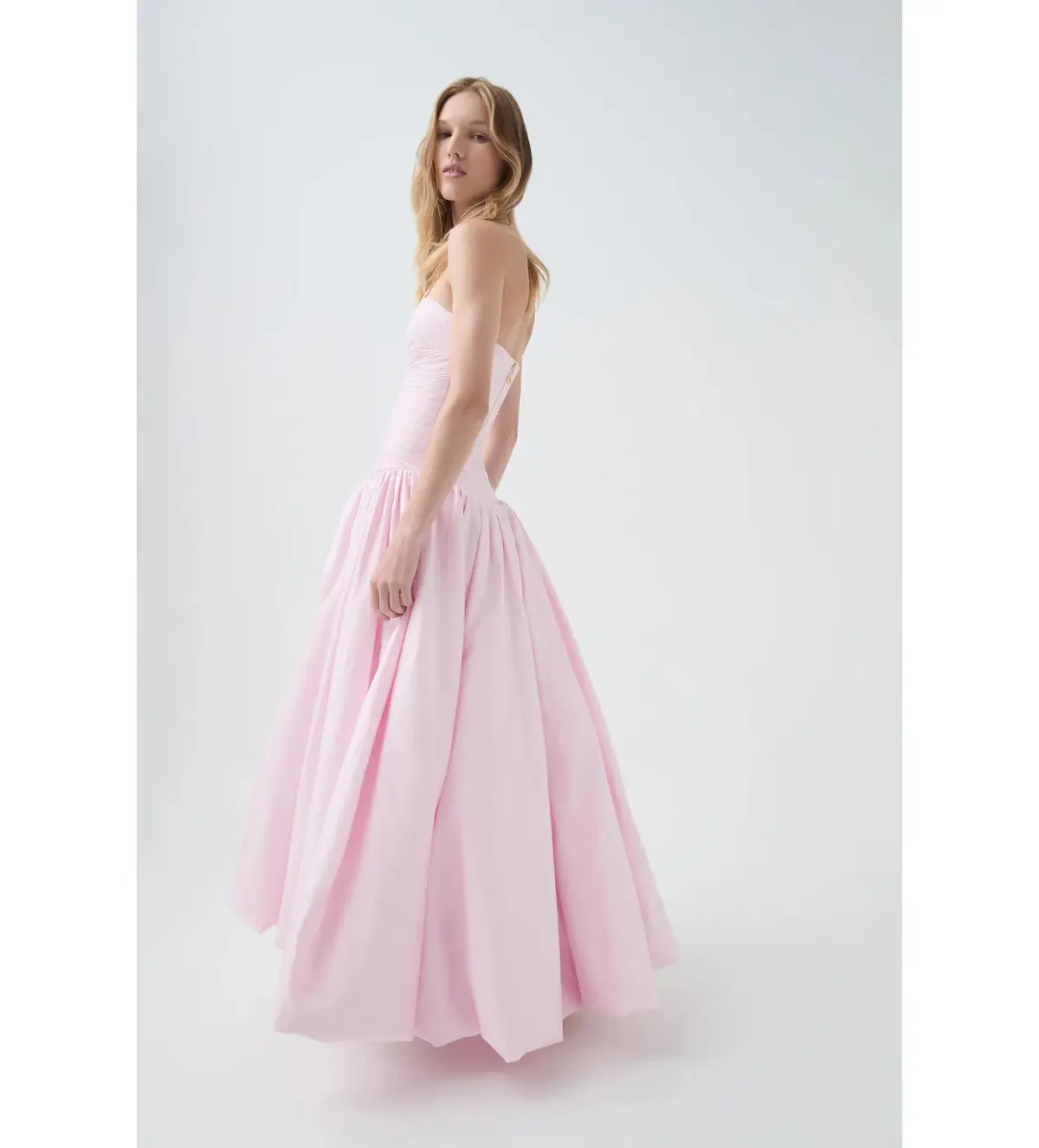 Aje Violette Bubble Hem Maxi Dress Pastel Pink Size AU 12 - Image 3