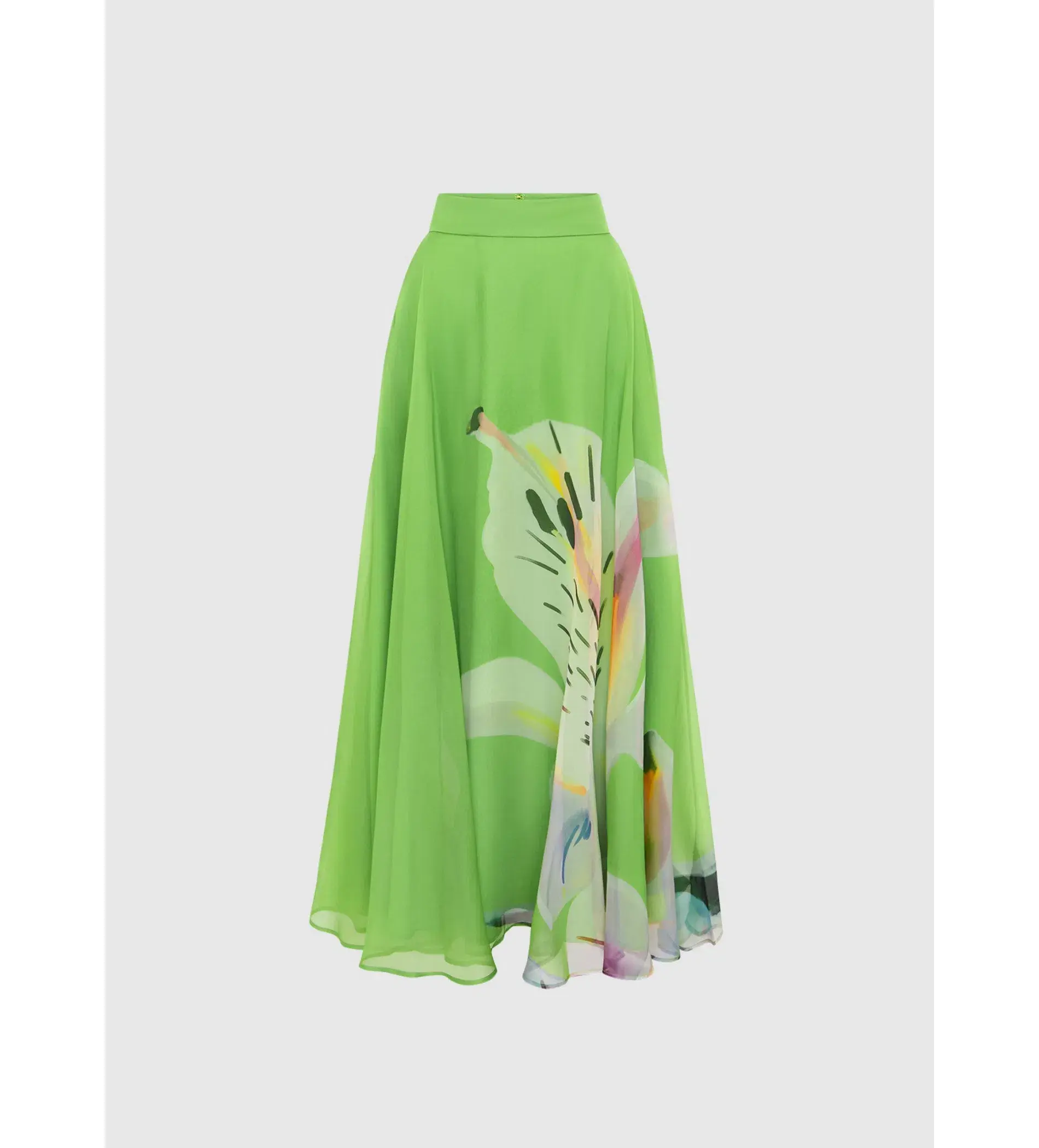Leo Lin Indie Sleeve Top  Valeria Skirt Set Lily Print in Parakeet Size 8 - Image 2