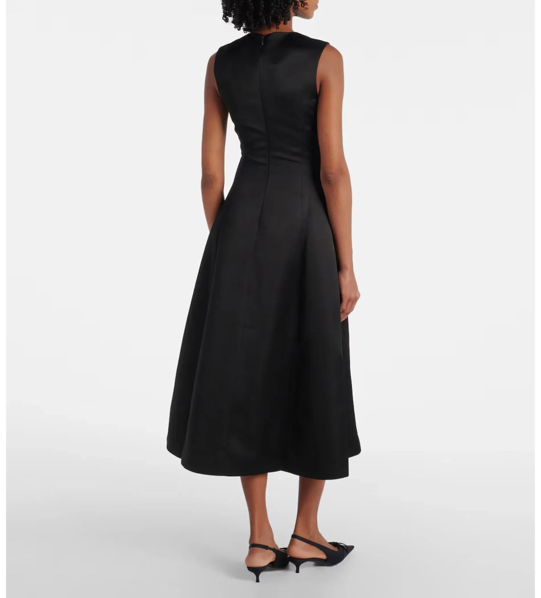 Leo Lin Cleo Embellished Midi Dress in Black Size AU 10  - Image 3