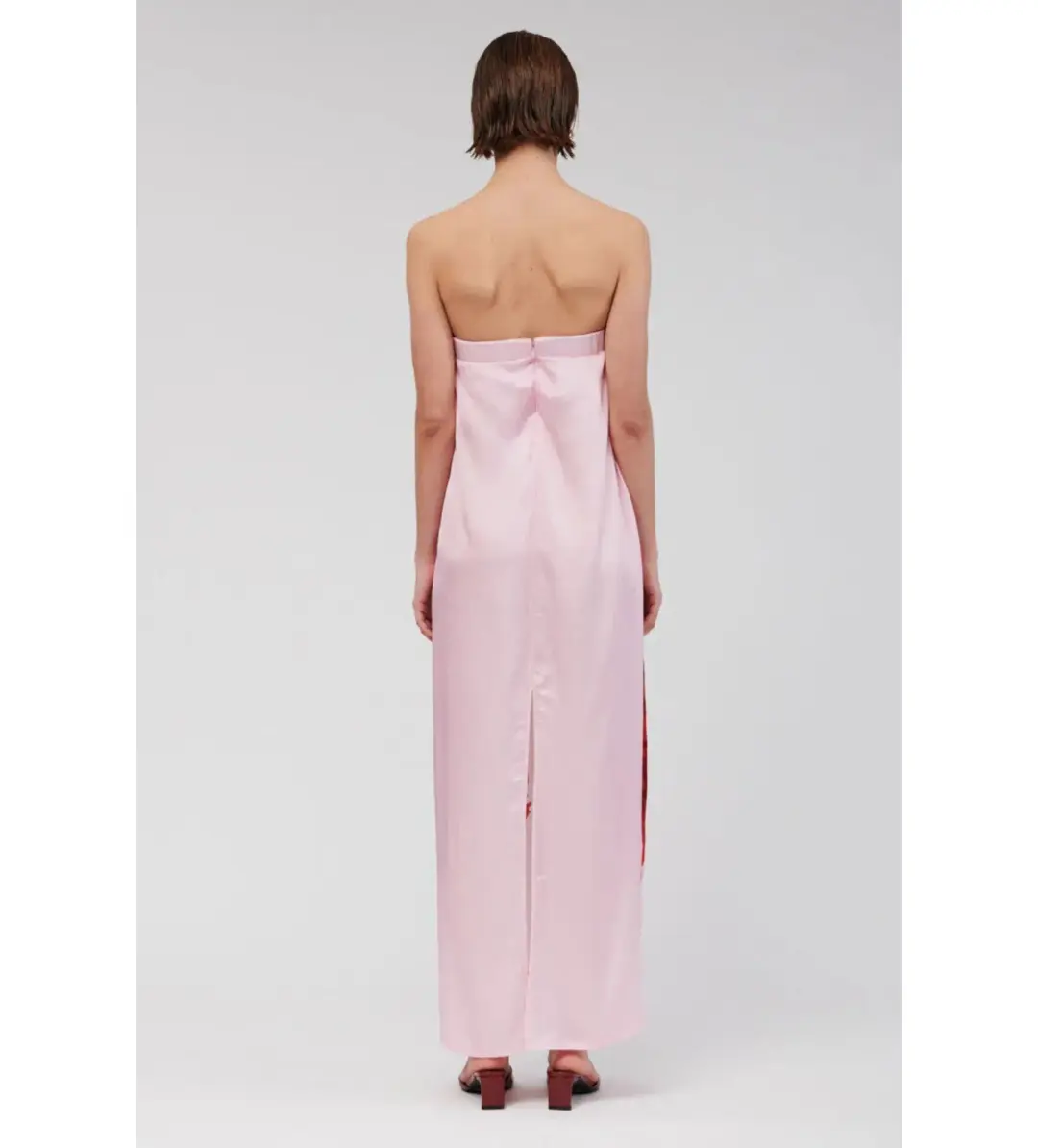 Suboo Emilia Bustier Maxi Dress Pink Floral Size M AU 10 for rent on The Volte - main image