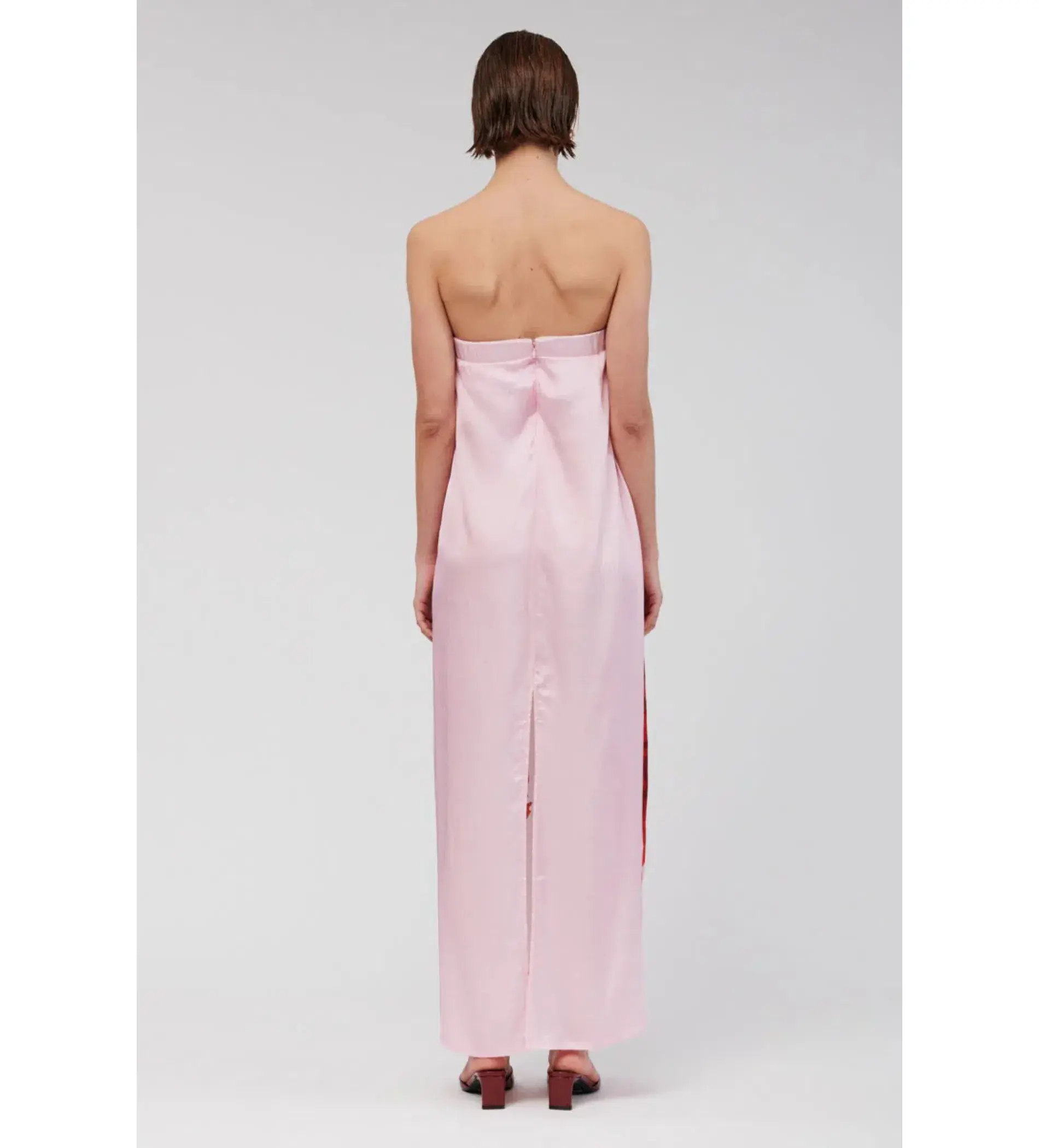 Suboo Emilia Bustier Maxi Dress Pink Floral Size M AU 10 - Image 3