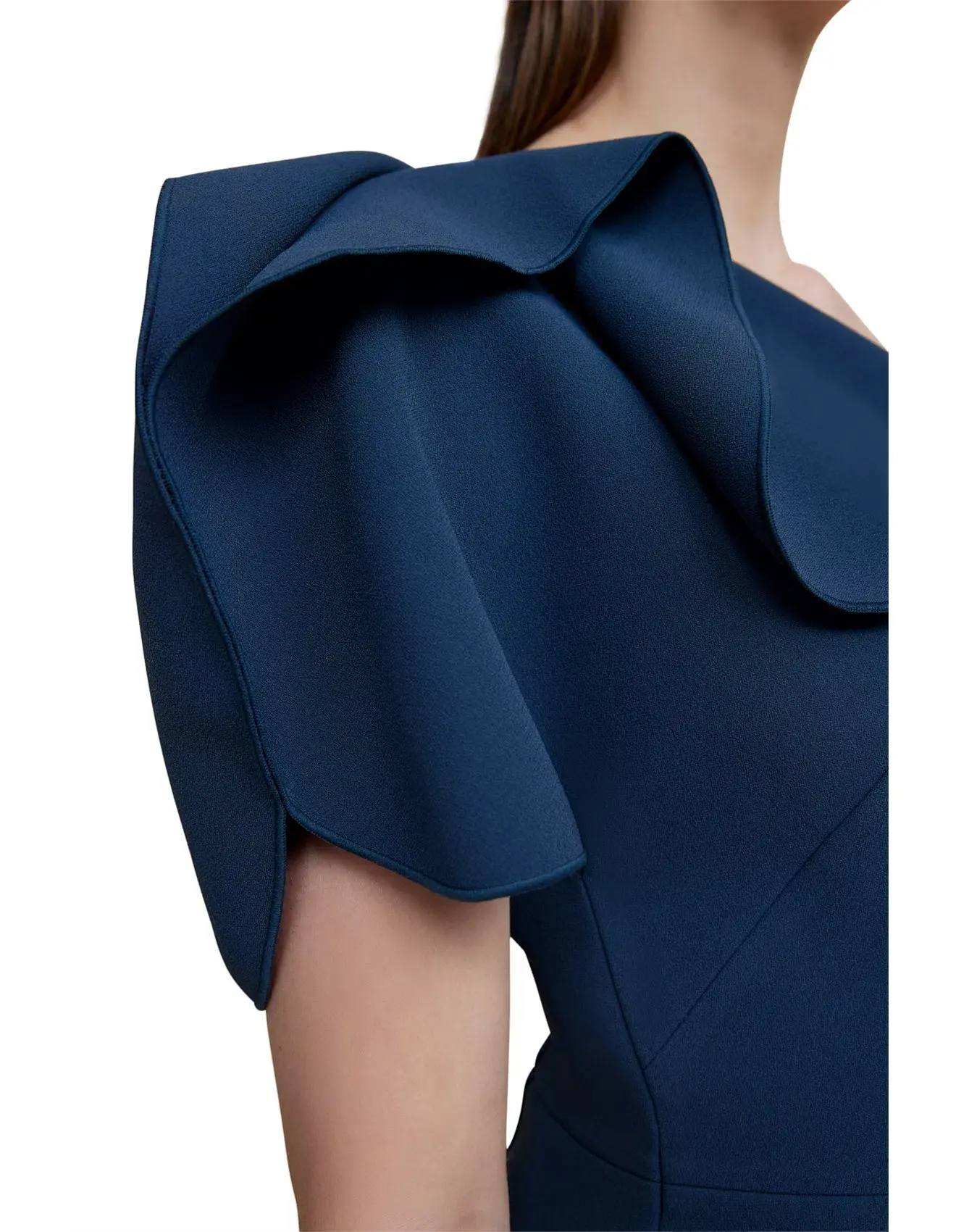 Acler Rogeron Midi Dress Sea Blue Size 8 - Image 4