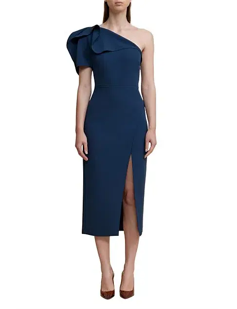 Acler Rogeron Midi Dress Sea Blue Size 8 for rent on The Volte - main image