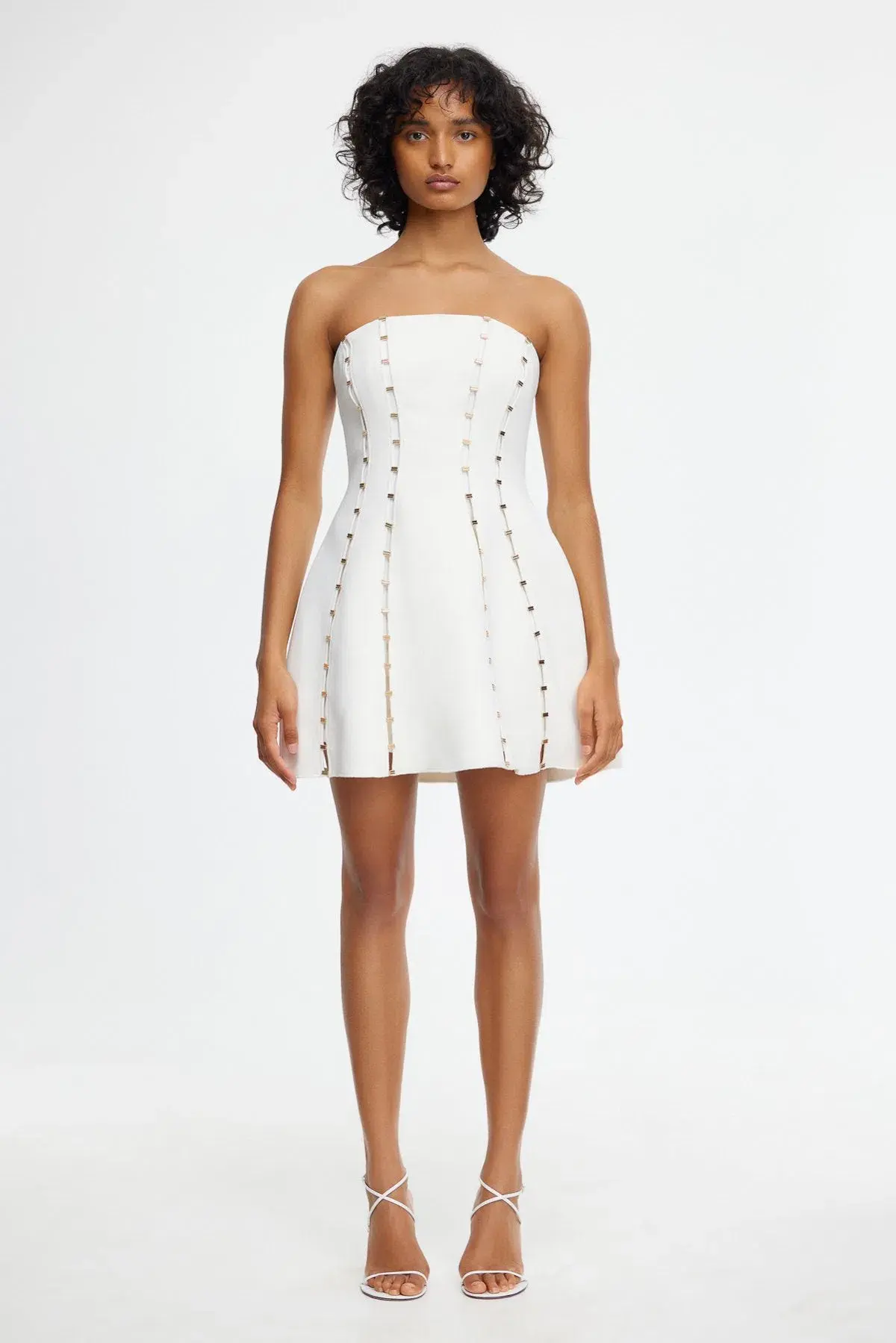Acler Rossgreen Mini Dress in Ivory Size 8 - Image 1