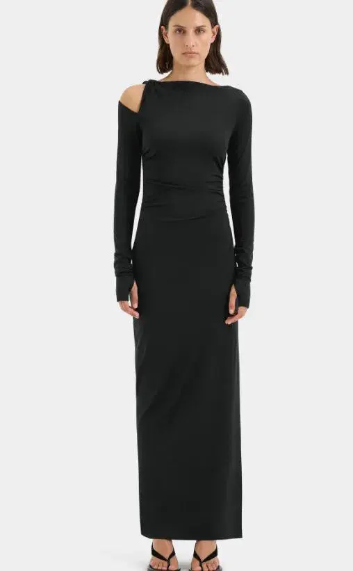 Sir Elm Long Sleeve Midi in Black Size 6 - Image 1