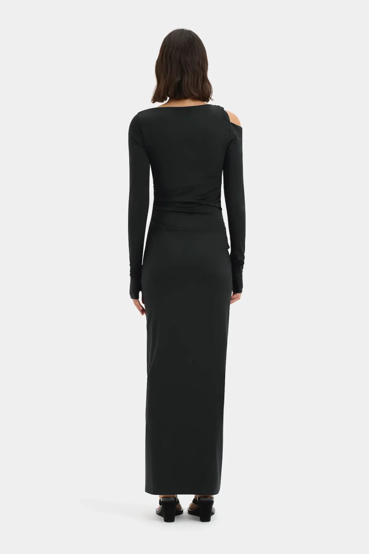 Sir the Label Elm Long Sleeve Midi Dress in Black Size 10 - Image 3