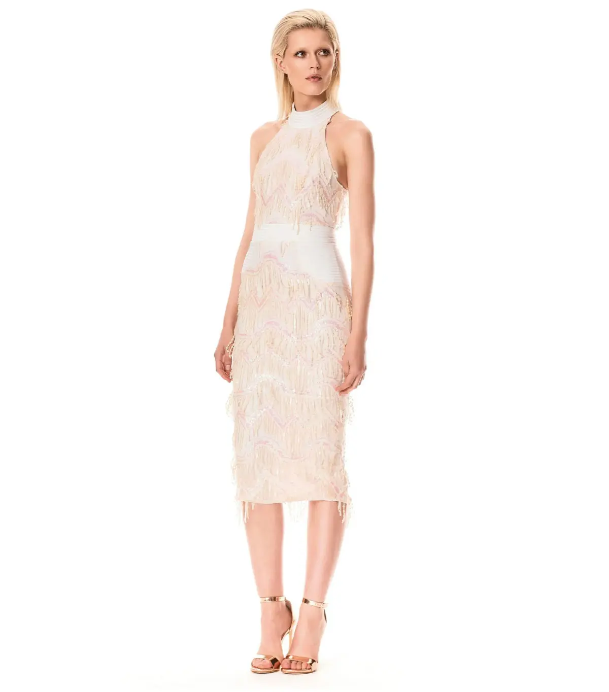 Zhivago Slow Motion Dress White Size 8 - Image 3